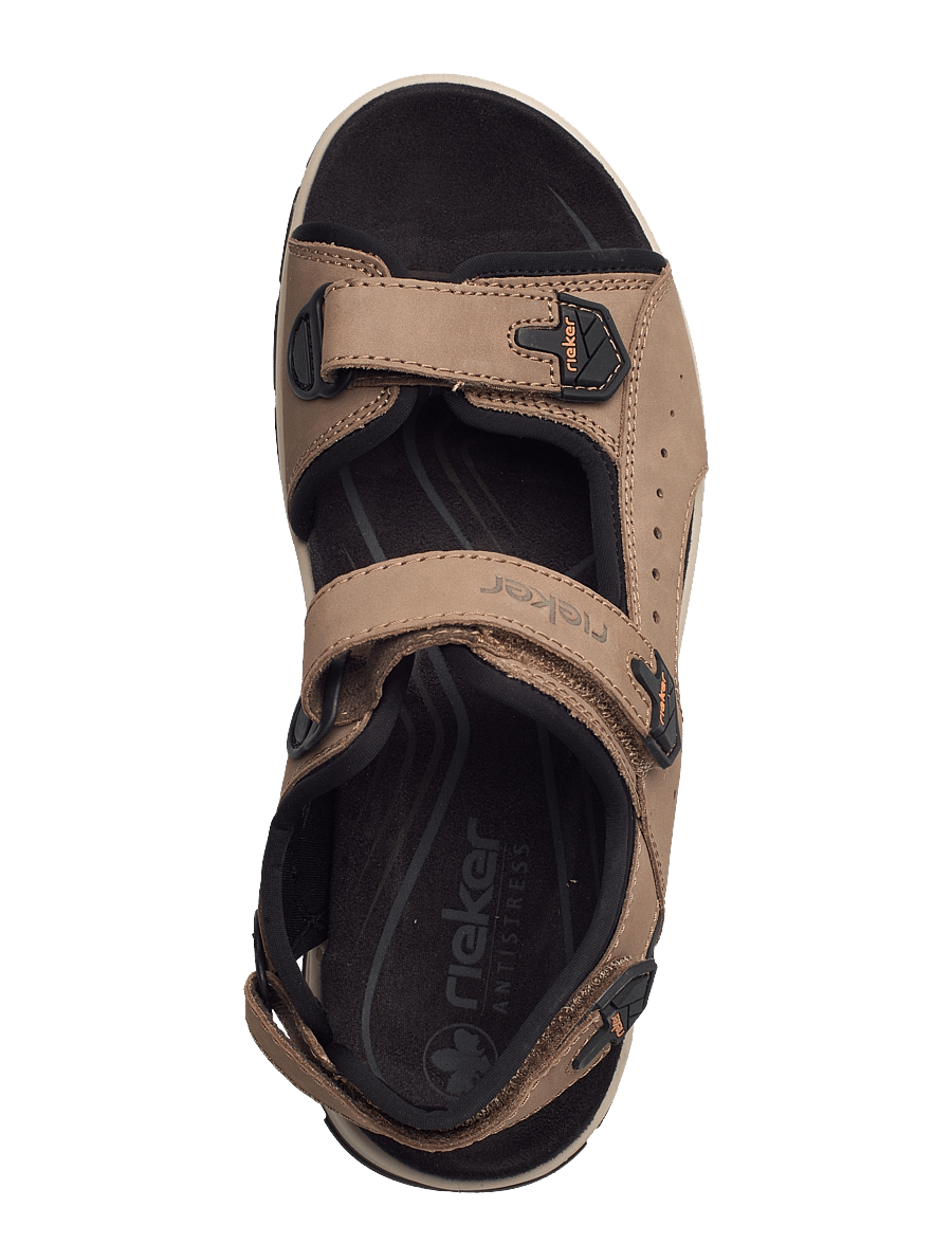 Rieker - Rieker mens sandals 26951-25 brown - urlaubsfavoriten - brown - 3