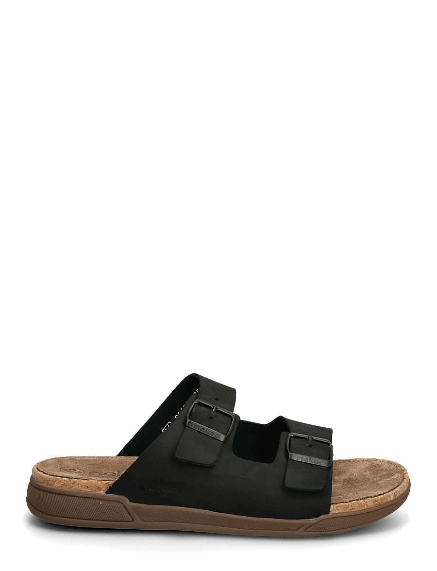 Rieker - Rieker Mens sandals 27090-22 Brown - sandalen - black - 1