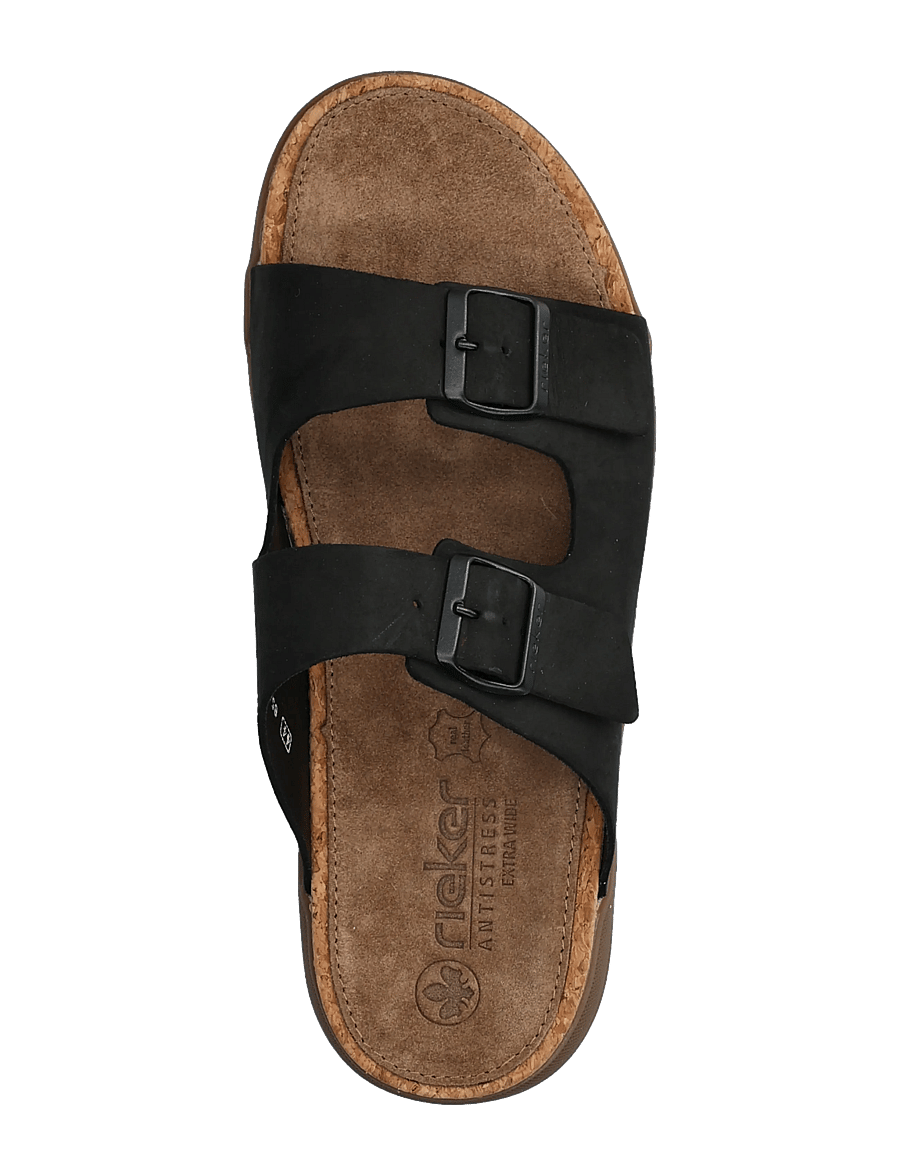 Rieker - Rieker Mens sandals 27090-22 Brown - sandalen - black - 3