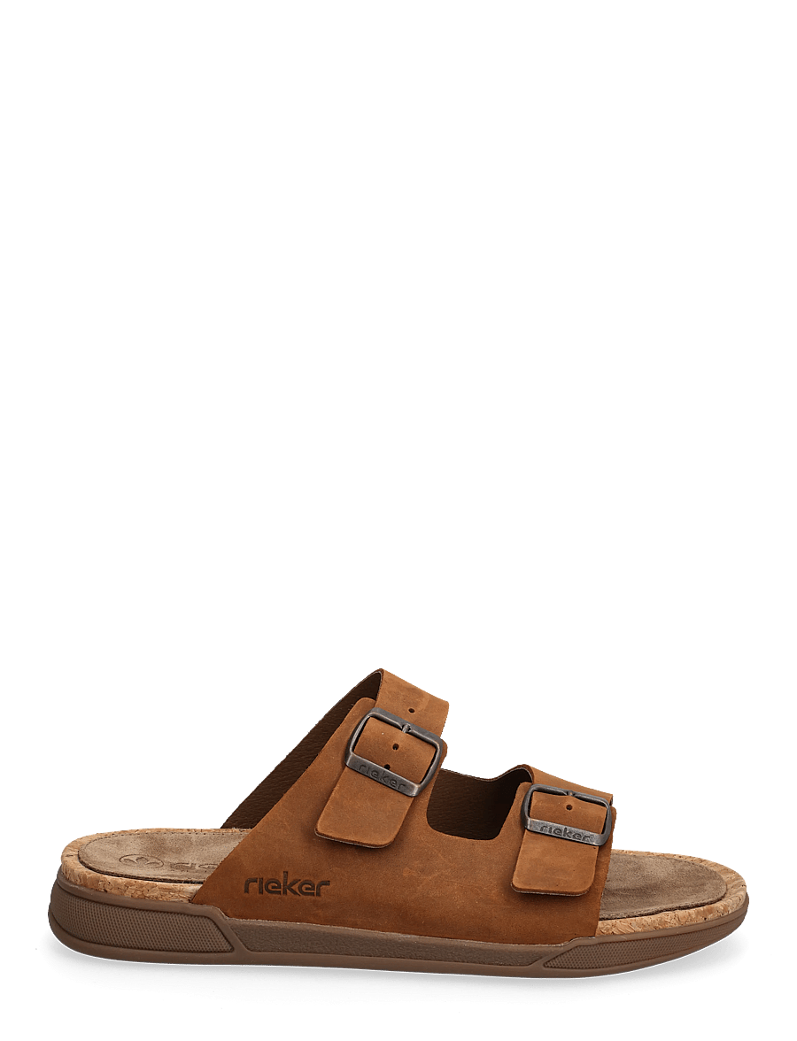 Rieker - Rieker Mens sandals 27090-22 Brown - sandaler - brown - 1