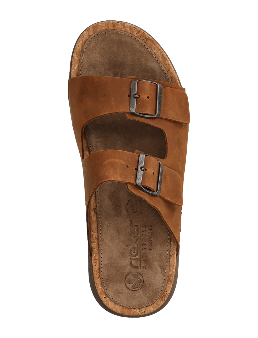 Rieker - Rieker Mens sandals 27090-22 Brown - sandaler - brown - 3