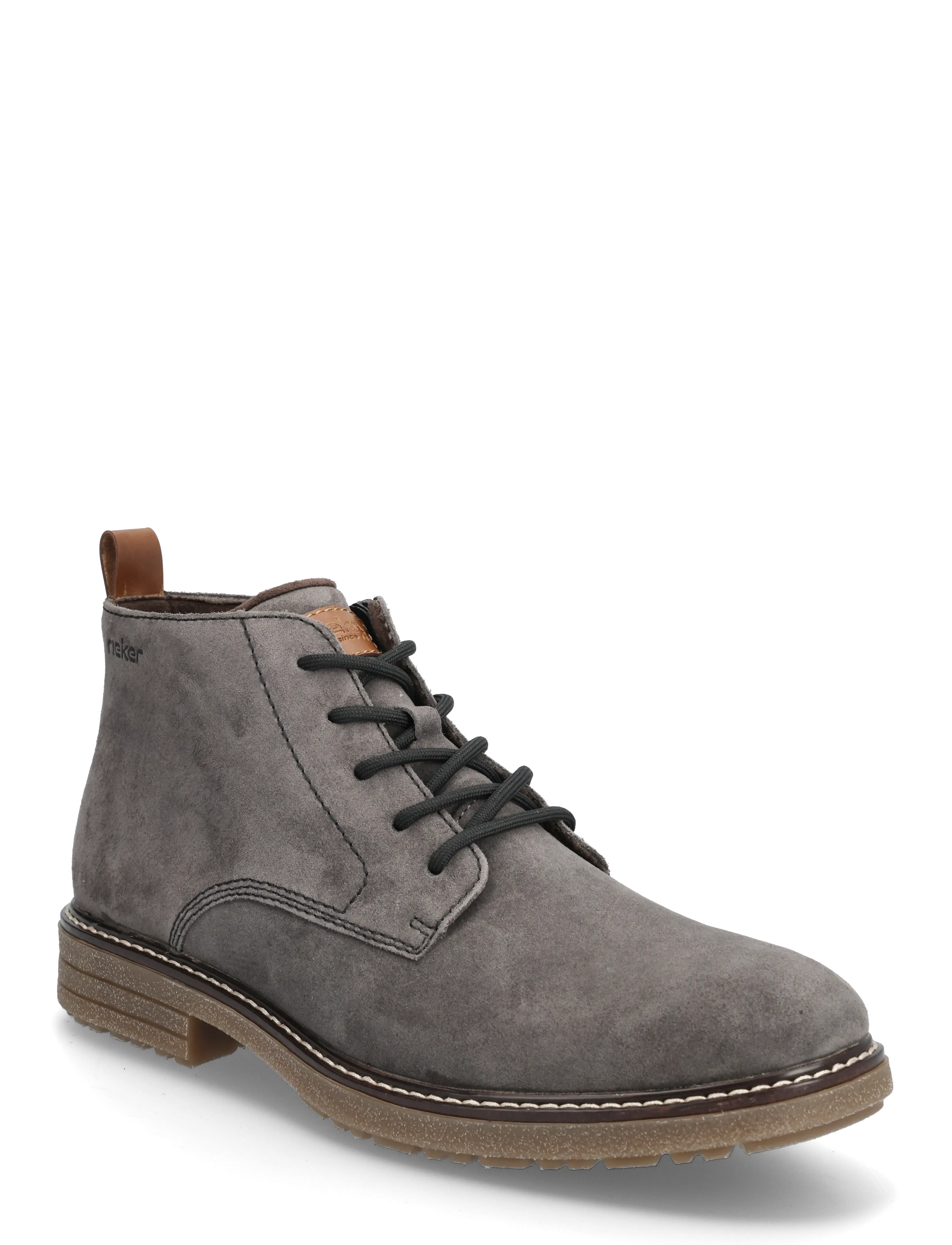 Rieker 33106-25, 43, Boots, Grau - Lace Up Männerswear