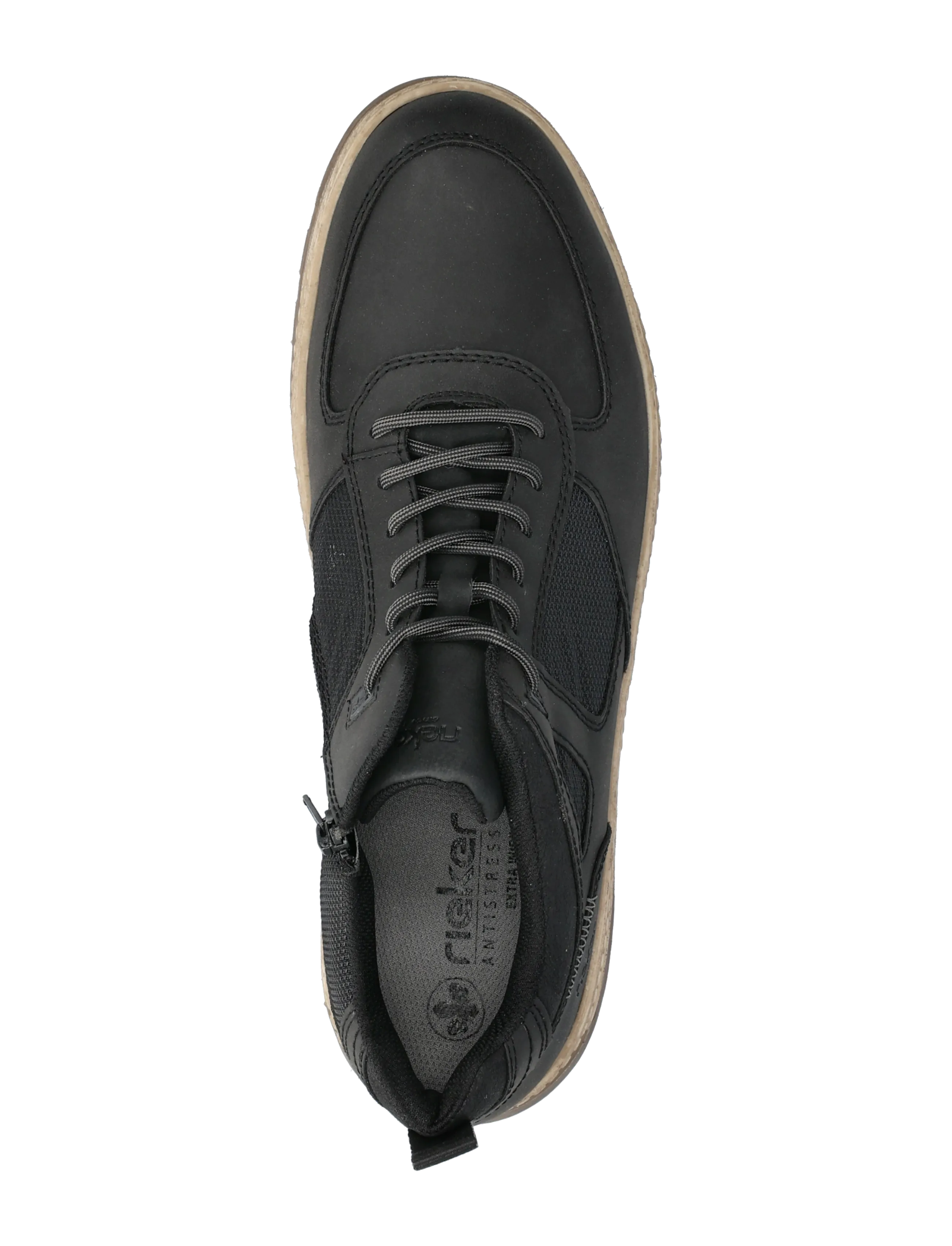 Rieker - Rieker Mens short boots 37004-24 Brown - matalavartiset tennarit - black - 3