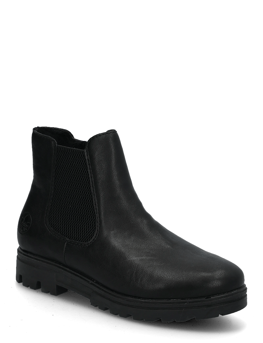 Rieker - 43072-22 - flade ankelstøvler - black - 0