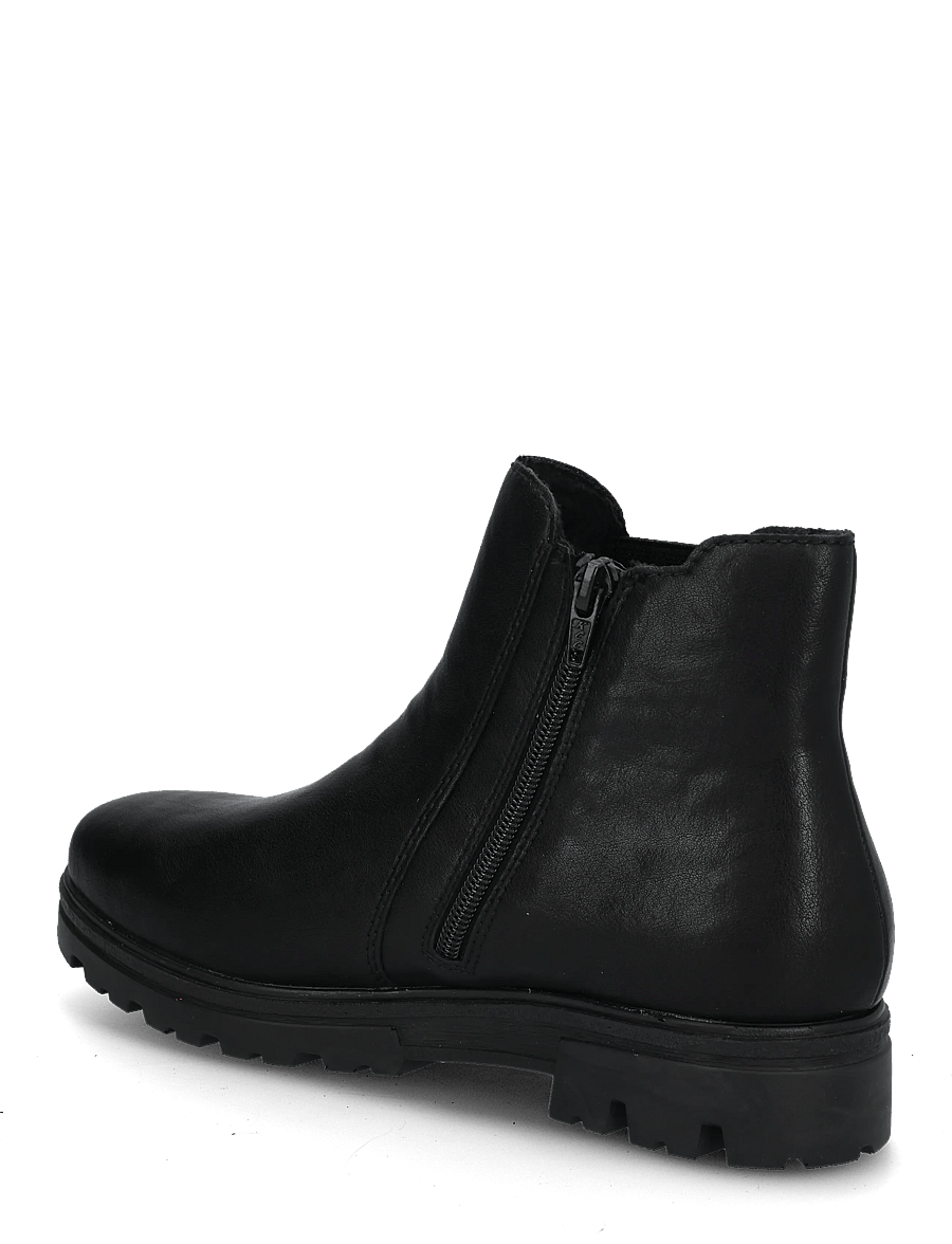 Rieker - 43072-22 - flade ankelstøvler - black - 1