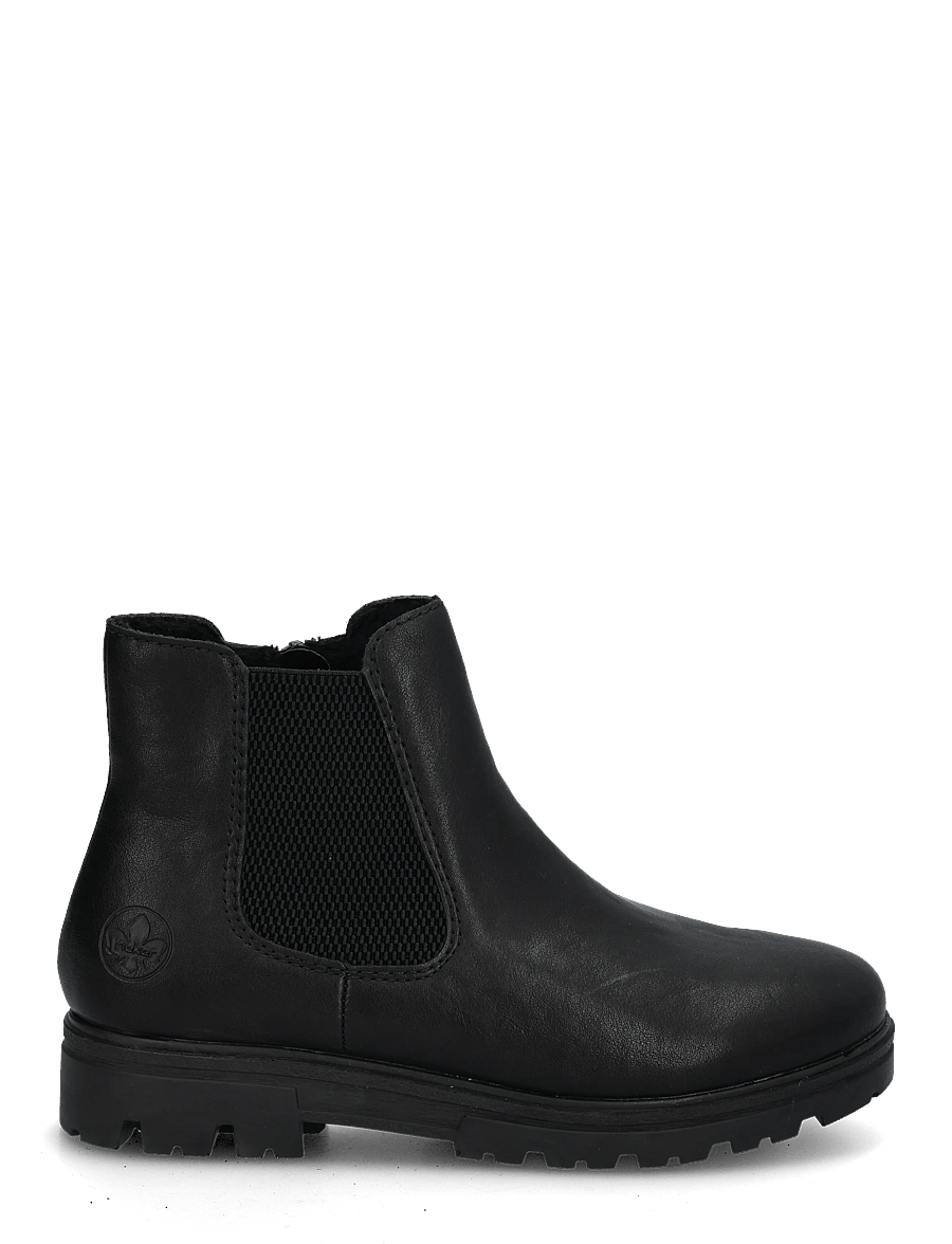 Rieker - 43072-22 - flade ankelstøvler - black - 2