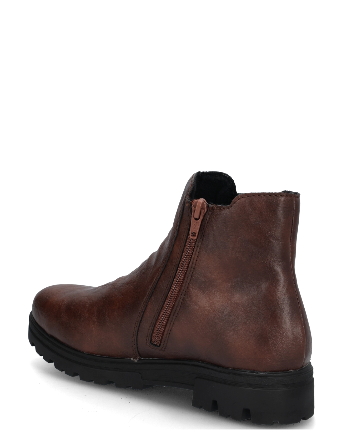 Rieker - Rieker Ladies mid height boots 43072-00 Black - brown - 1