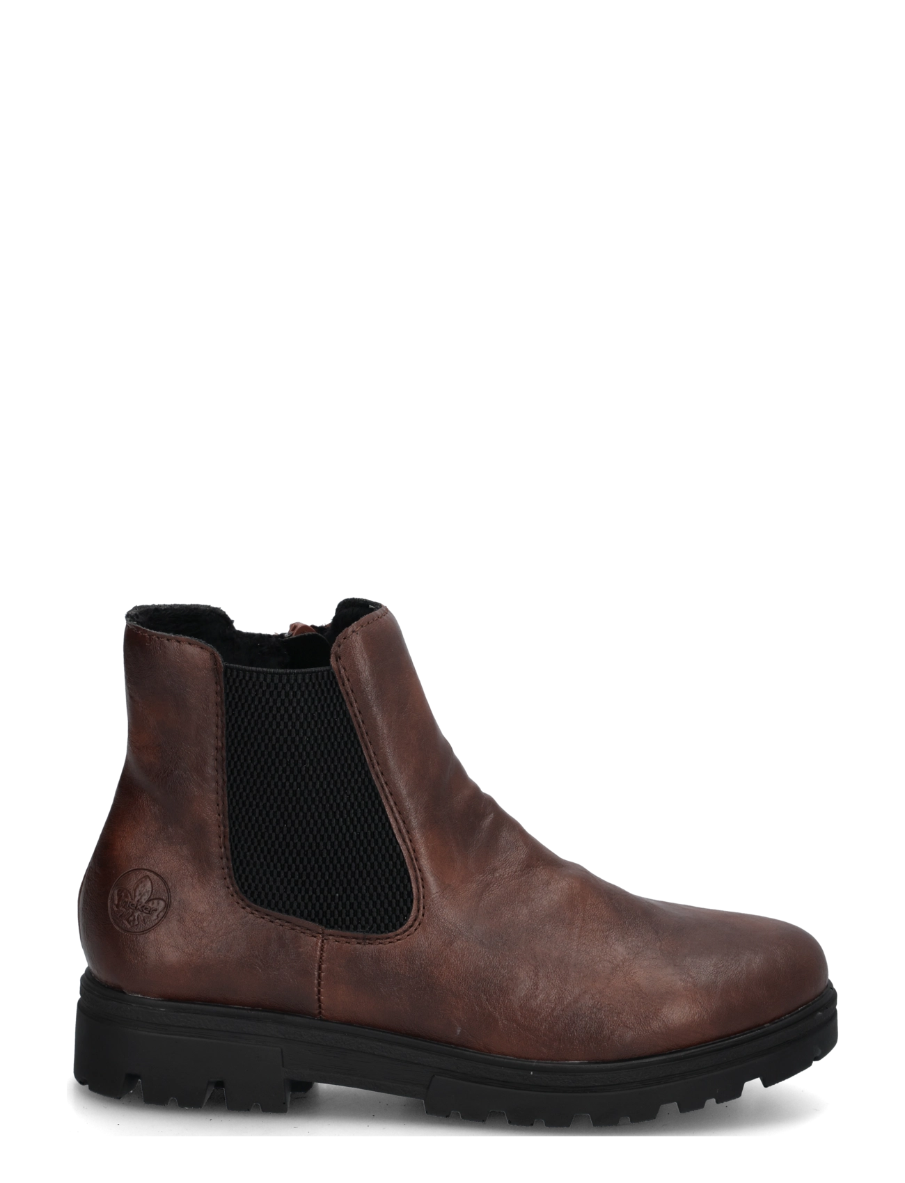 Rieker - Rieker Ladies mid height boots 43072-00 Black - brown - 2