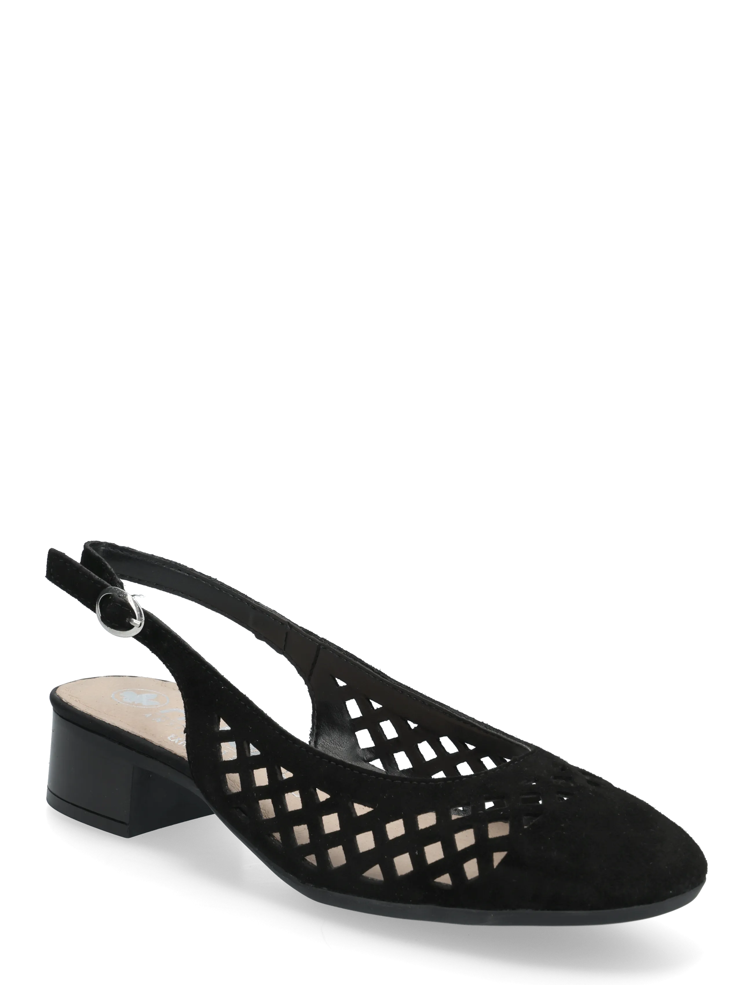 Rieker 43457-00, 41, Sling Backs, Schwarz - Heeled Slingbacks, Frauen
