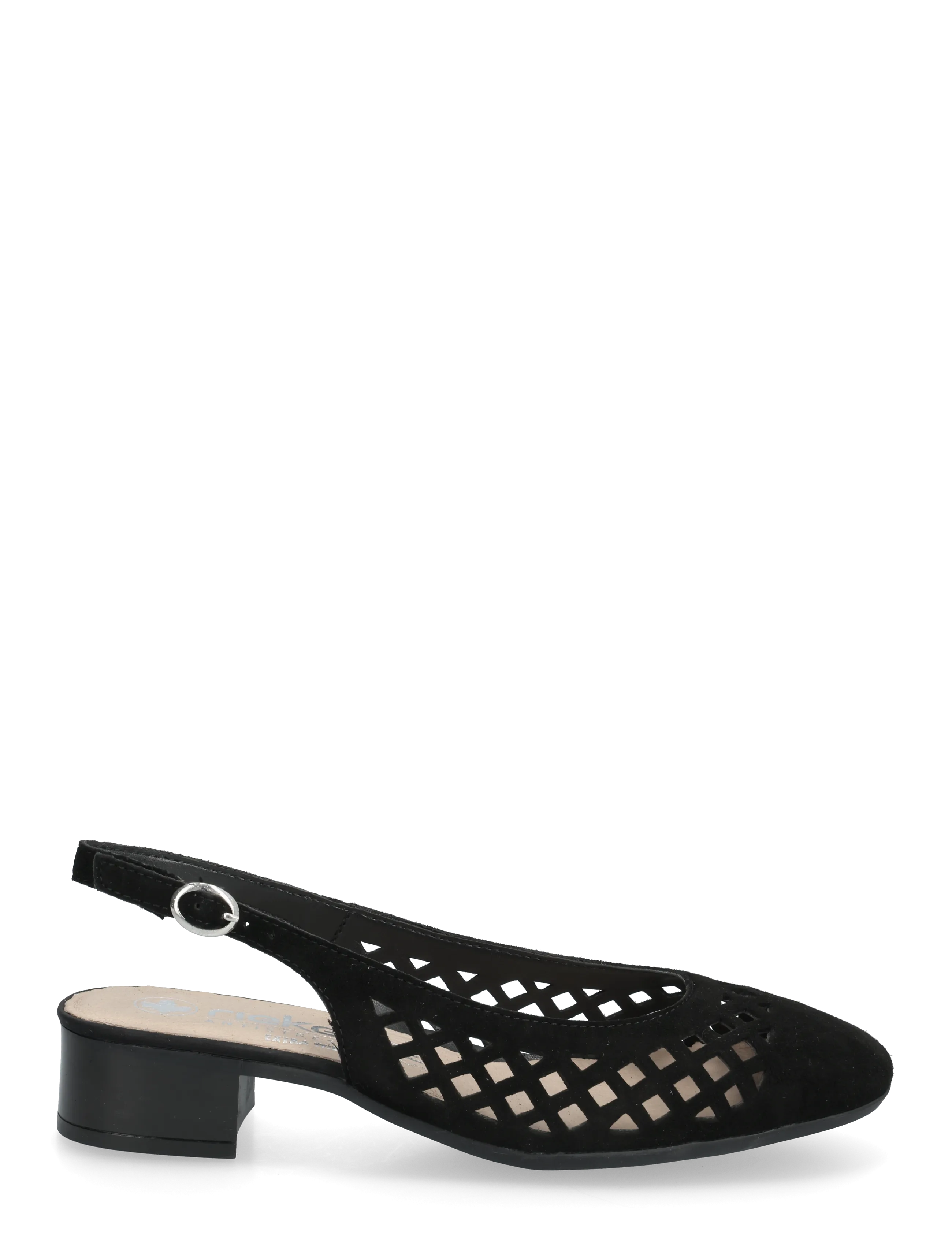 Rieker - 43457-00 - heeled slingbacks - black - 1