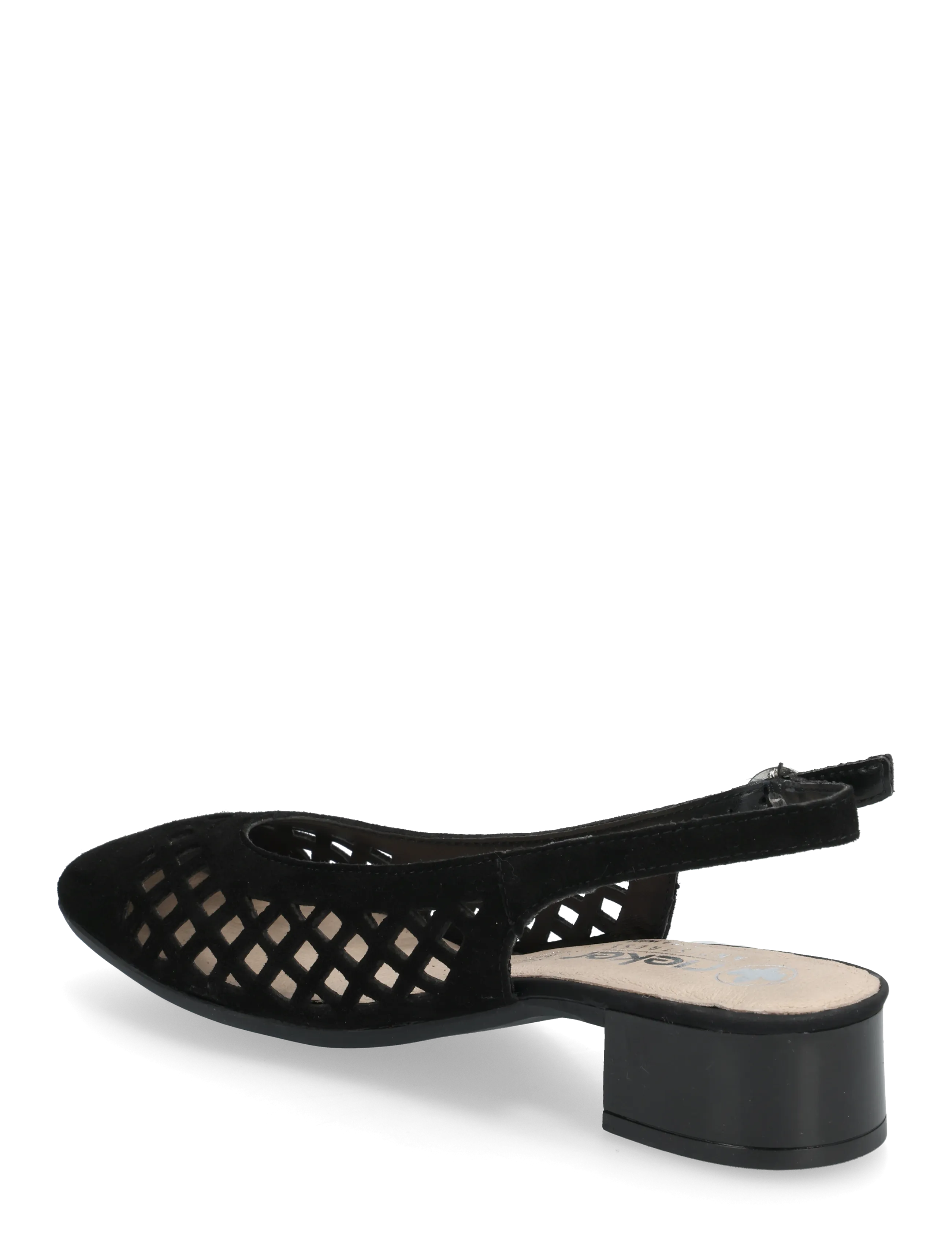 Rieker - 43457-00 - heeled slingbacks - black - 2