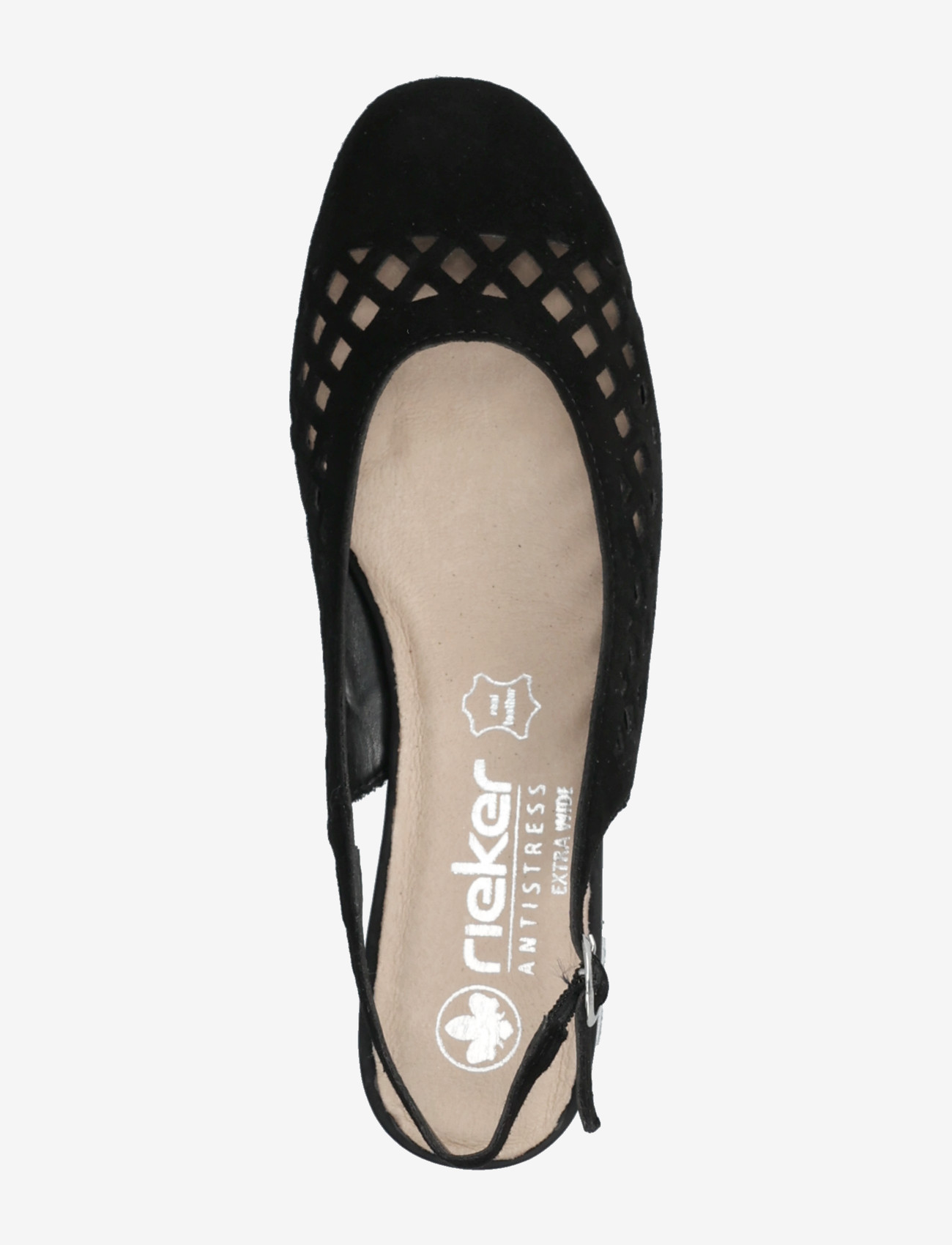 Rieker - 43457-00 - slingbacks med hæle - black - 3