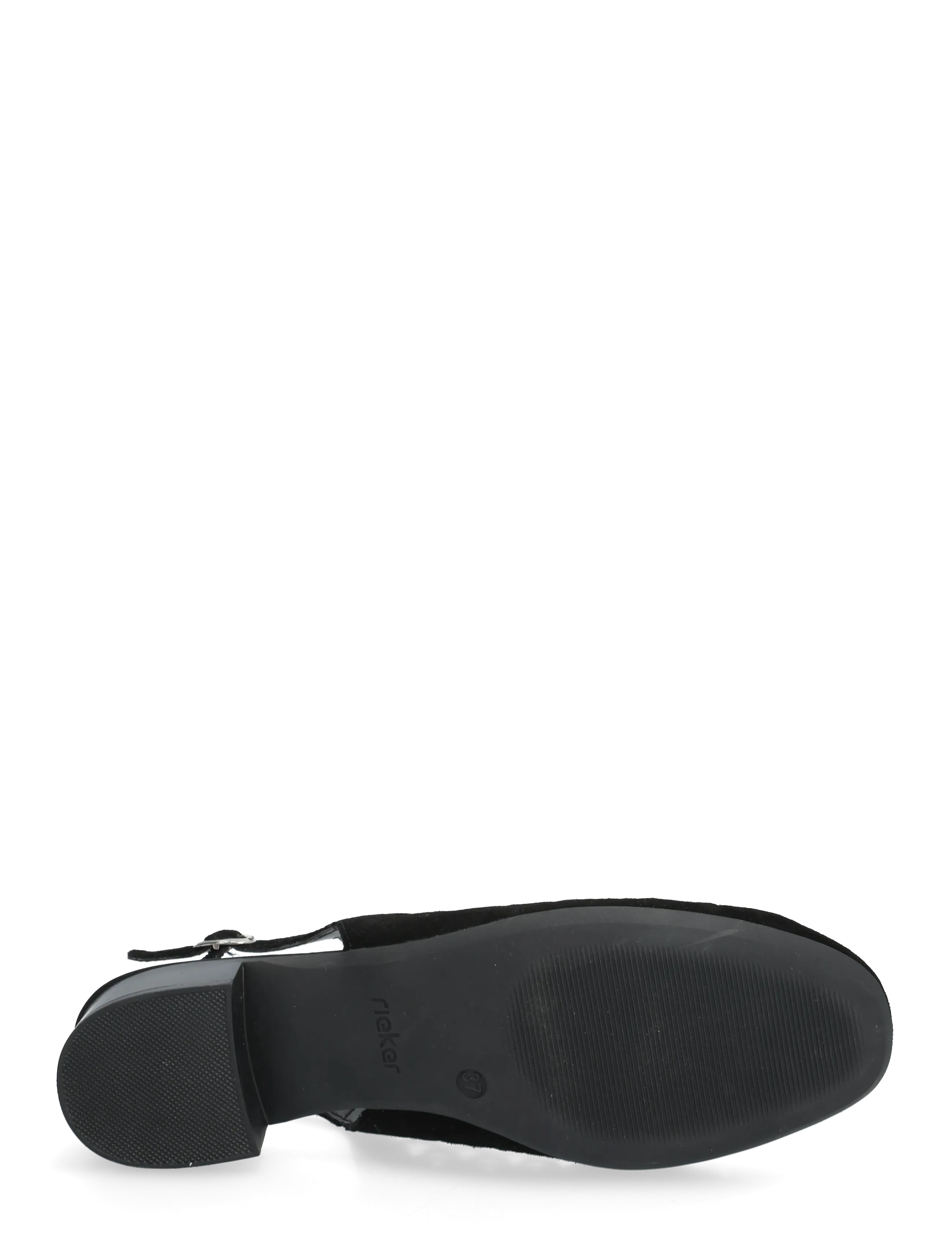 Rieker - 43457-00 - heeled slingbacks - black - 4