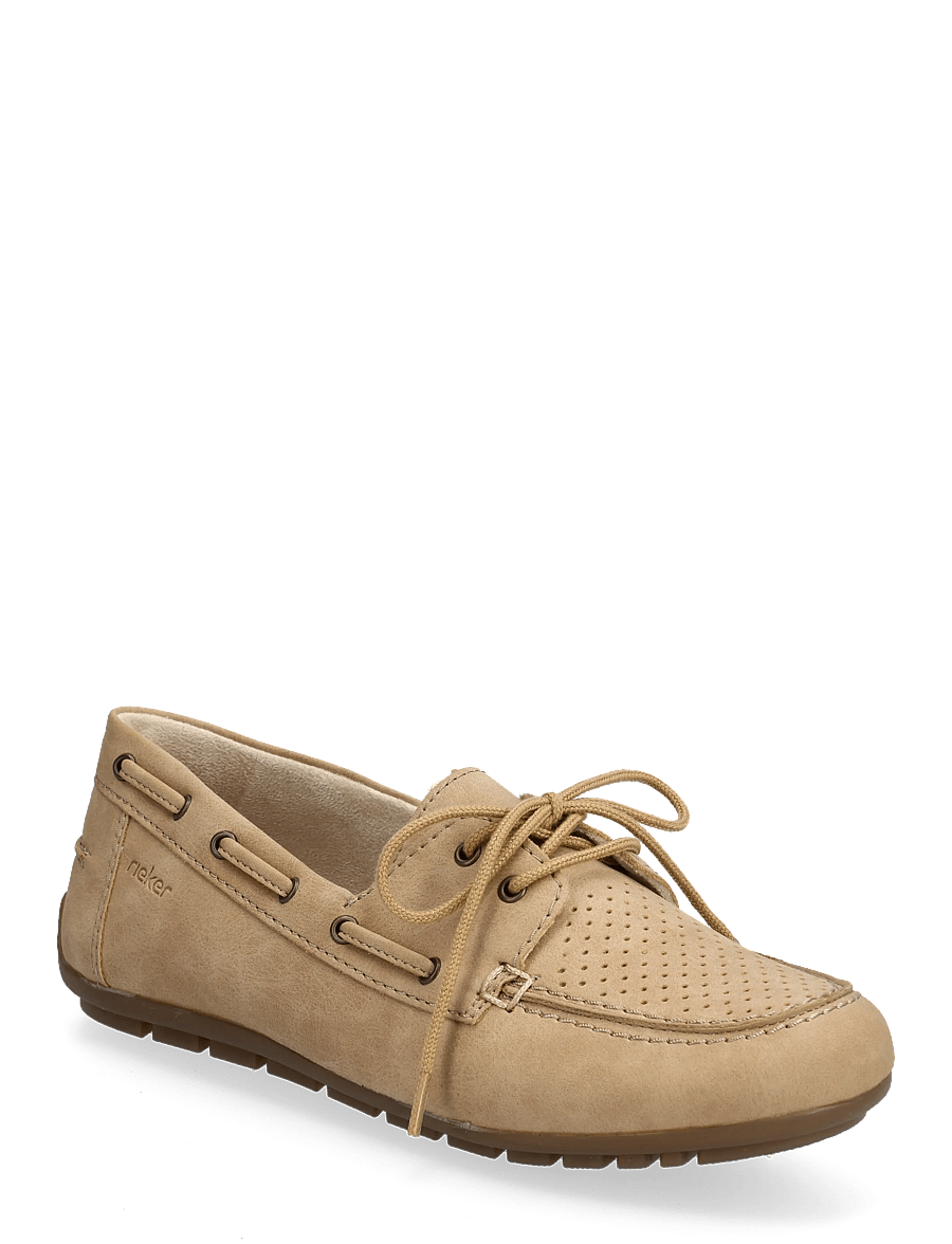 Rieker - 43800 - chaussure bateau - beige - 0