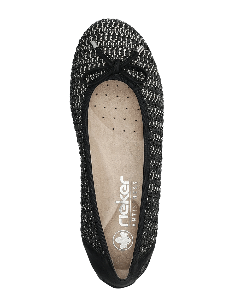 Rieker - 43850 - modetrender - black combination - 3