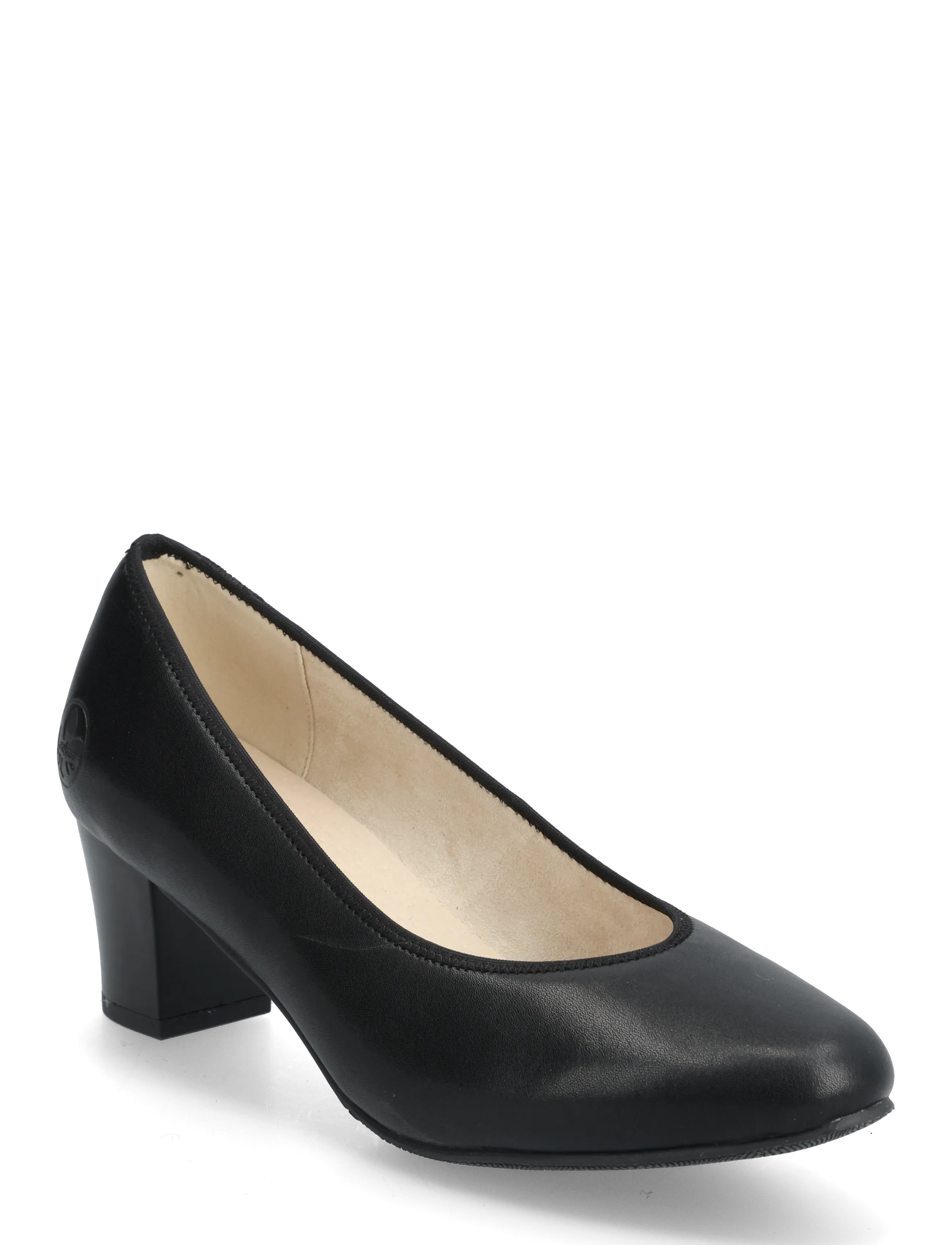 Rieker 44650-03, Kvinder, Blokhæl Pumps, Sort, Str: 41