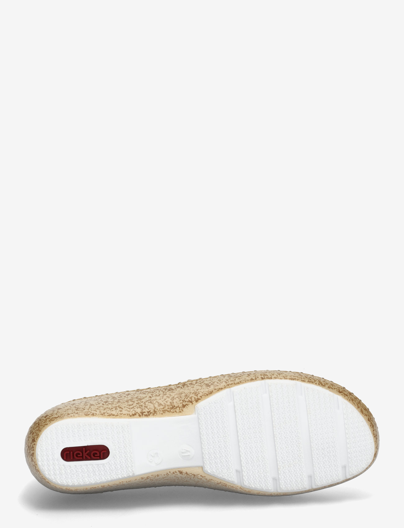 Rieker - Rieker ladies shoes 44854-00 black - slip-on sneakers - beige - 4
