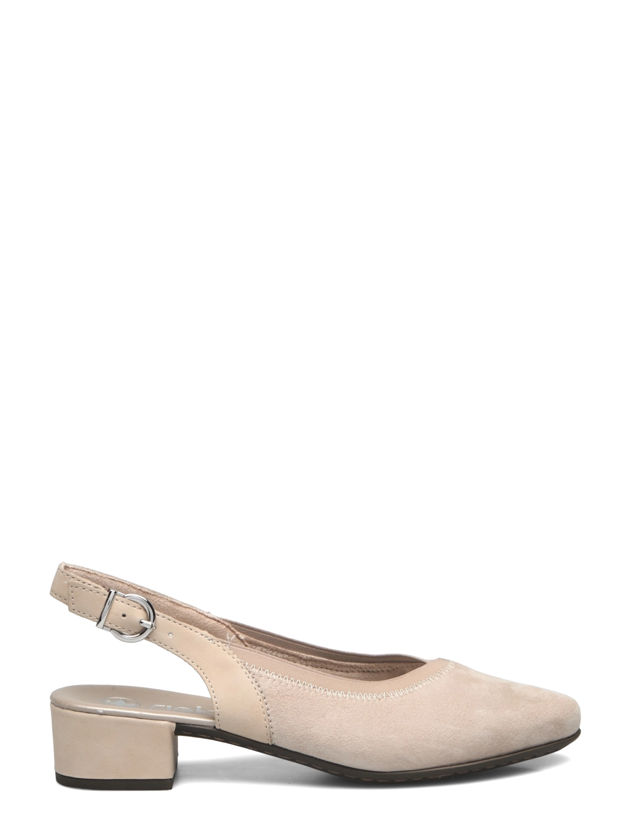Rieker - Rieker ladies shoes 47063-60 beige - slingback-skór með hæl - beige - 1