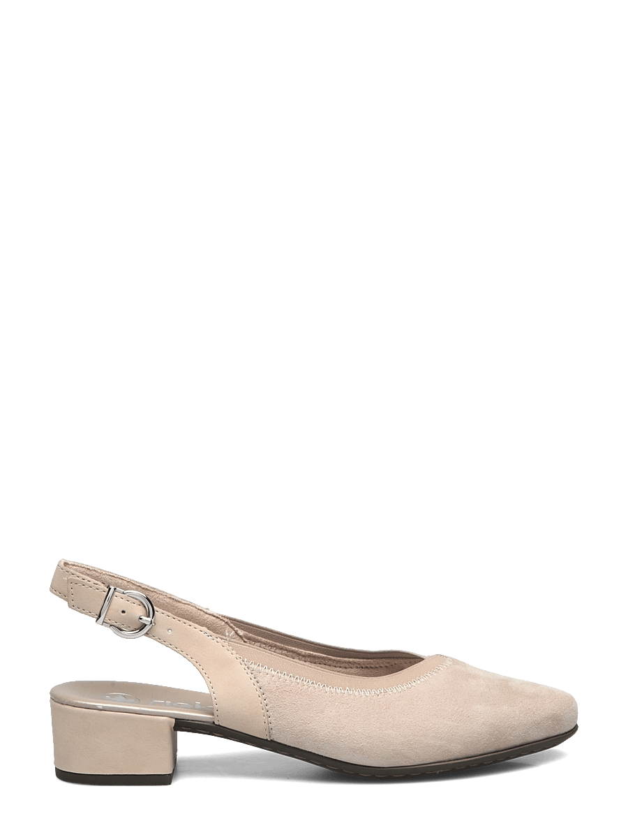 Rieker - Rieker ladies shoes 47063-60 beige - slingback-skór með hæl - beige - 1