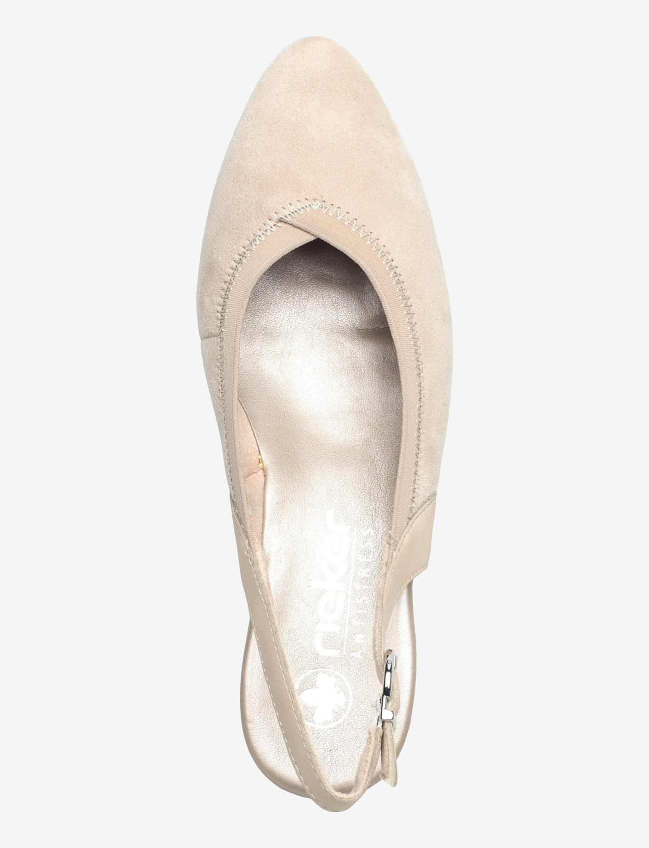 Rieker - Rieker ladies shoes 47063-60 beige - slingbacks med hæle - beige - 3