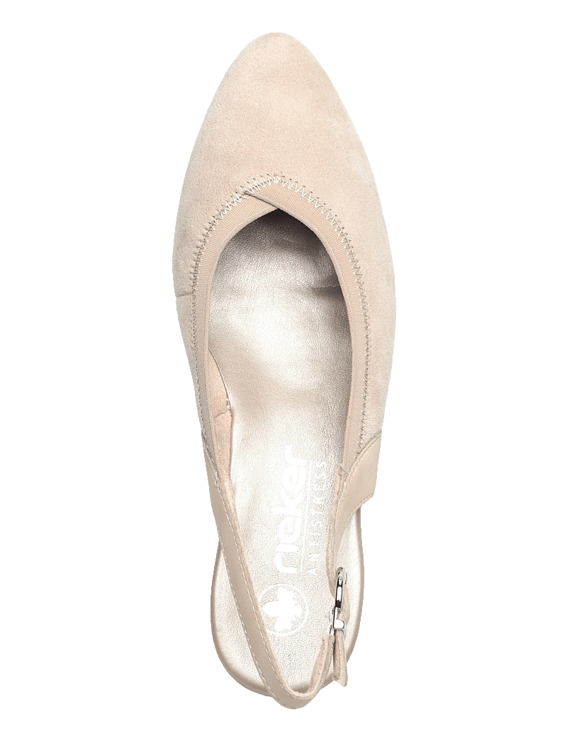 Rieker - Rieker ladies shoes 47063-60 beige - slingbacks mit absatz - beige - 3
