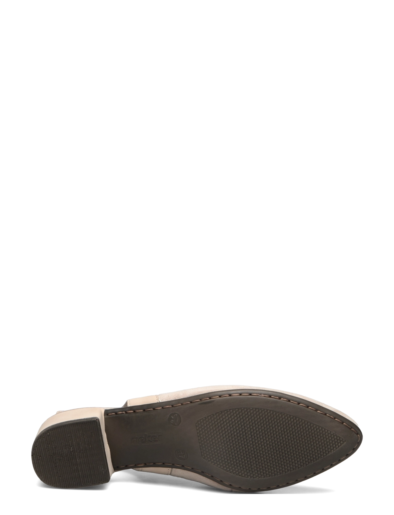 Rieker - Rieker ladies shoes 47063-60 beige - slingback-skór með hæl - beige - 4