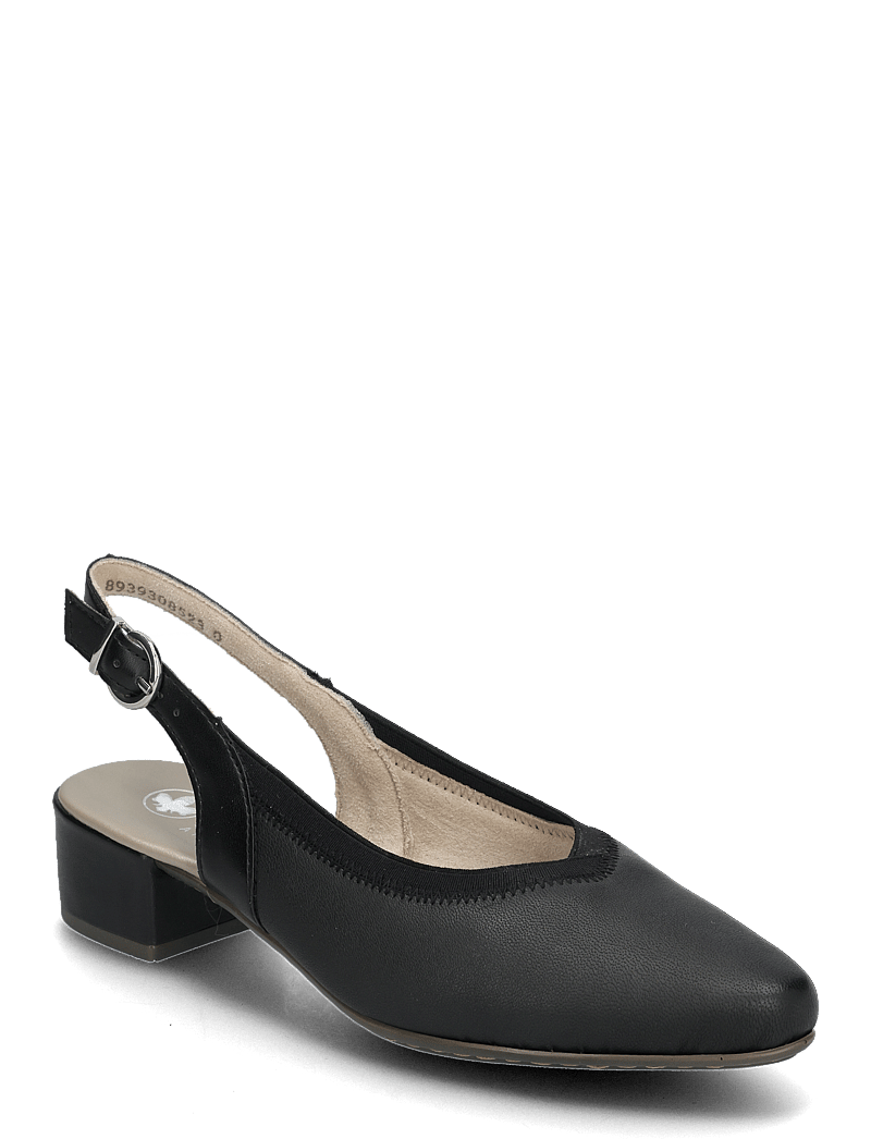 Rieker - Rieker ladies shoes 47063-60 beige - kontsaga slingback-kingad - black - 0