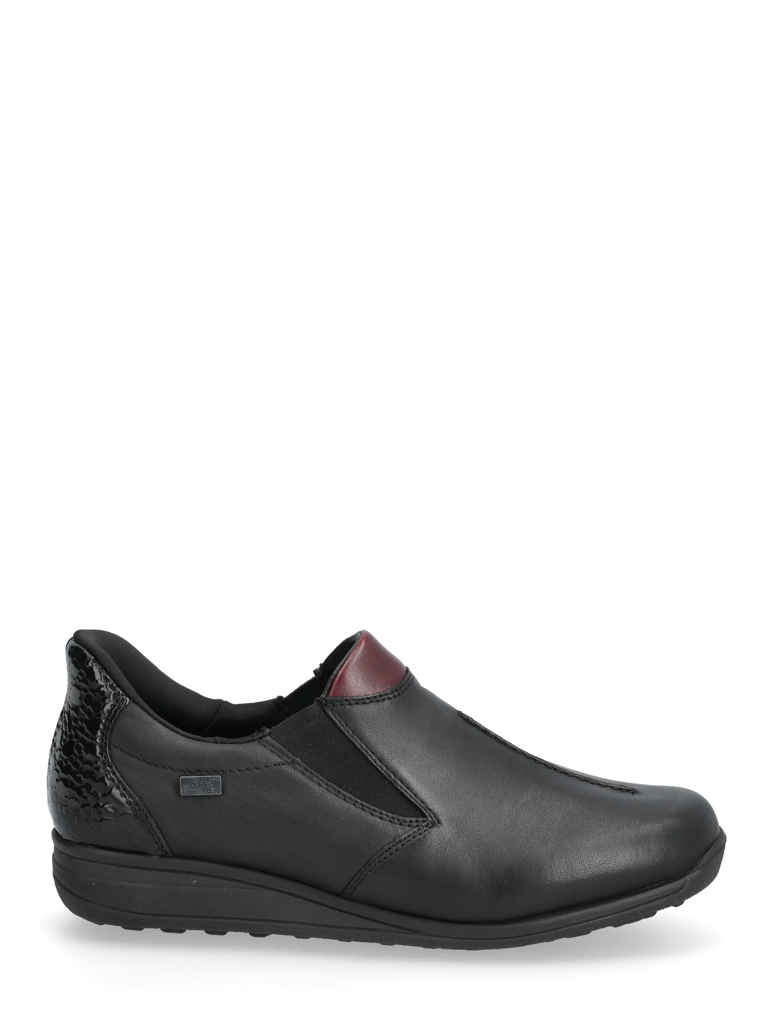 Rieker - Rieker Ladies shoes 47253-00 Black - slip-on sneakers - black - 1