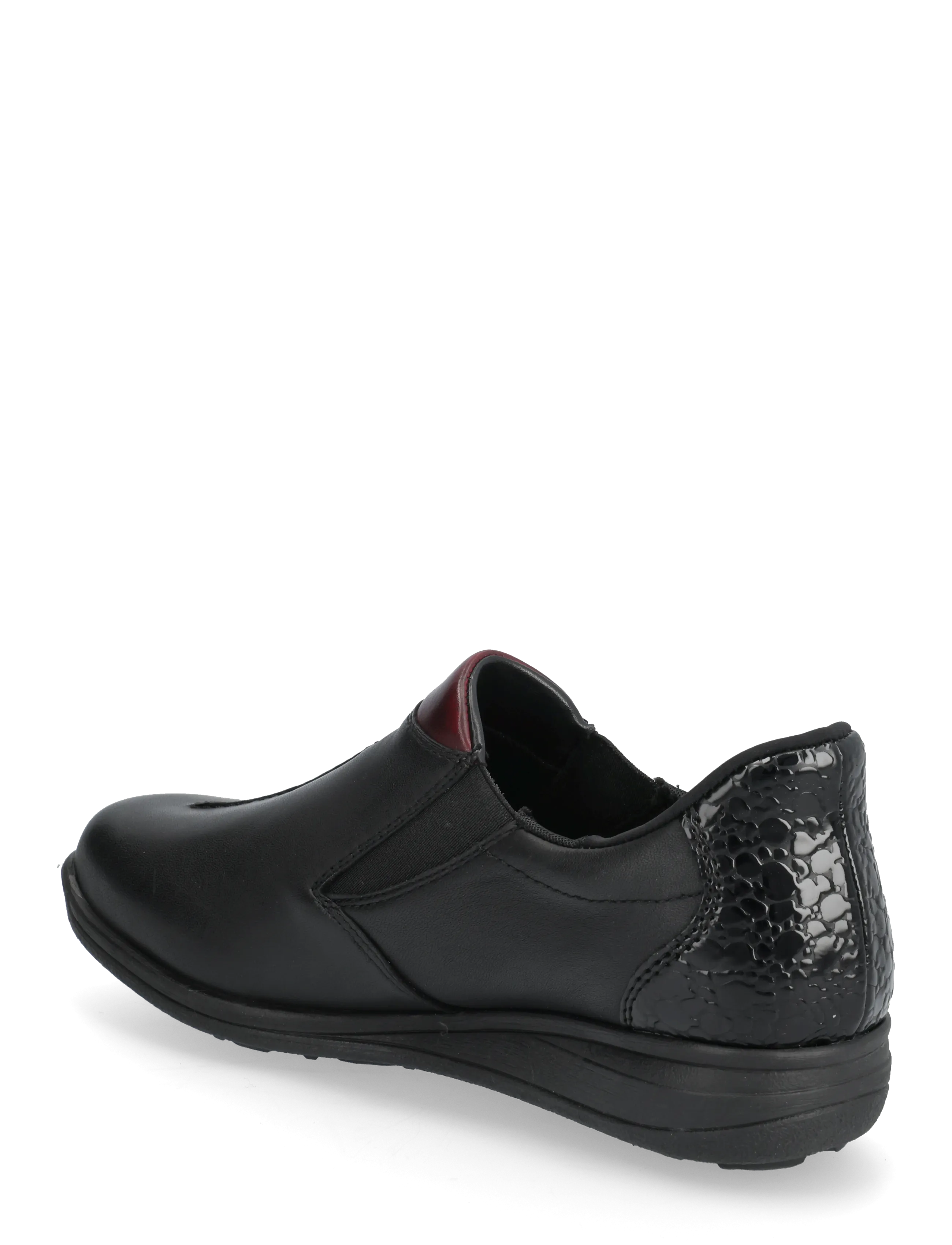 Rieker - Rieker Ladies shoes 47253-00 Black - slip-on sneakers - black - 2