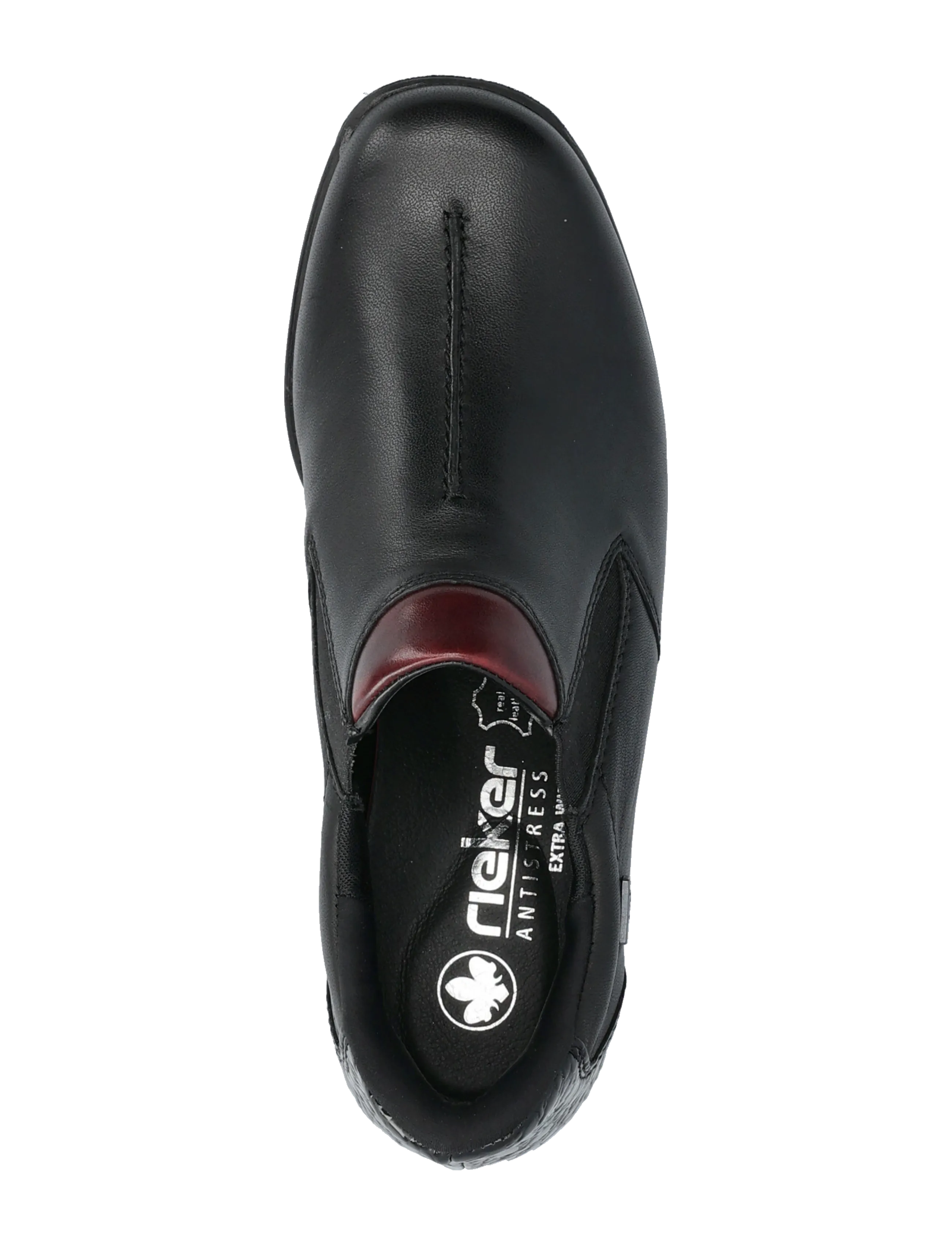 Rieker - Rieker Ladies shoes 47253-00 Black - slip-on sneakers - black - 3