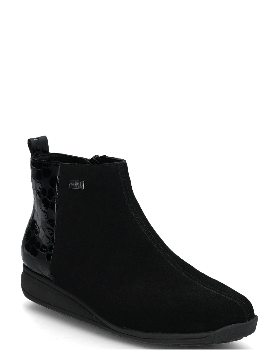 Rieker - 47258-00 - flat ankle boots - black - 0