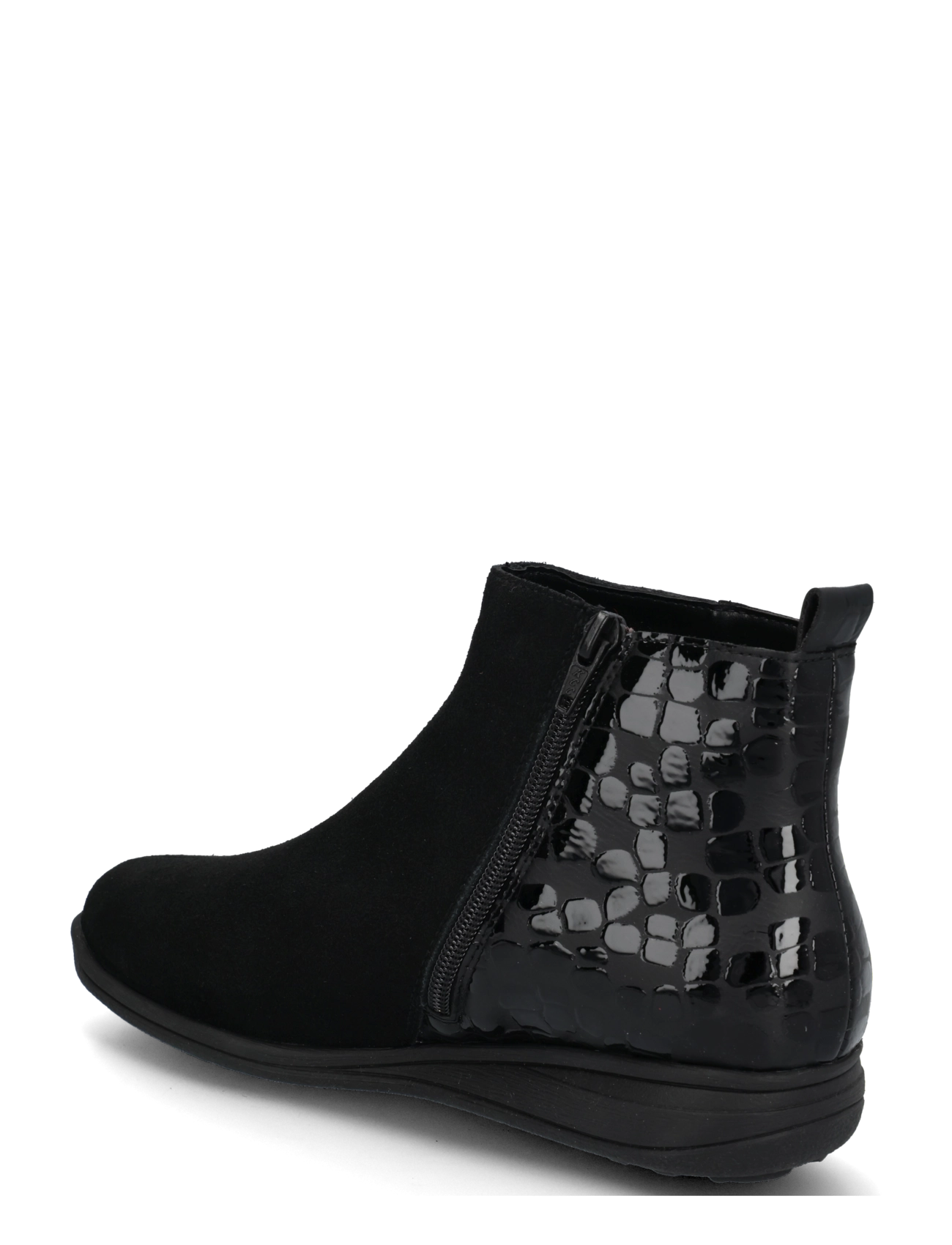 Rieker - 47258-00 - flat ankle boots - black - 1