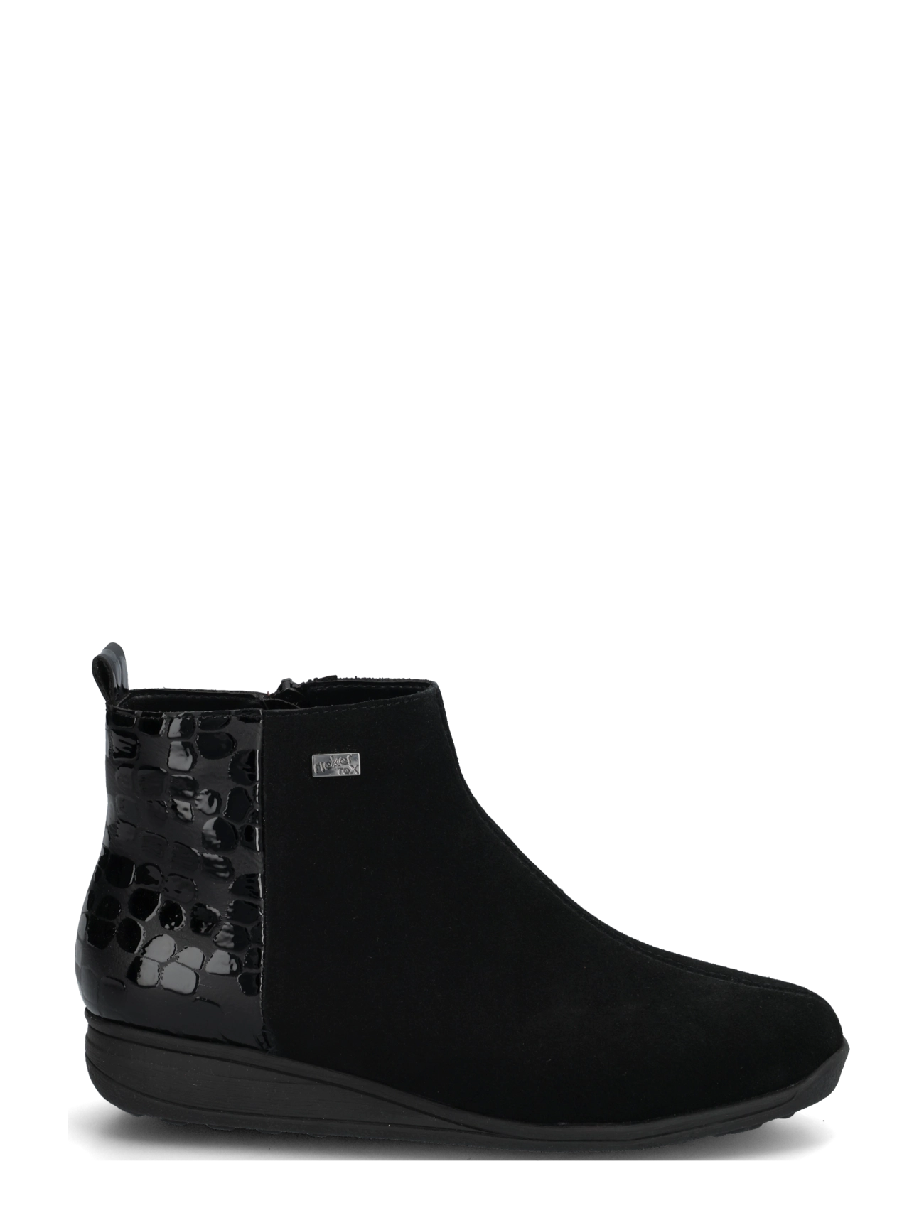 Rieker - 47258-00 - flat ankle boots - black - 2