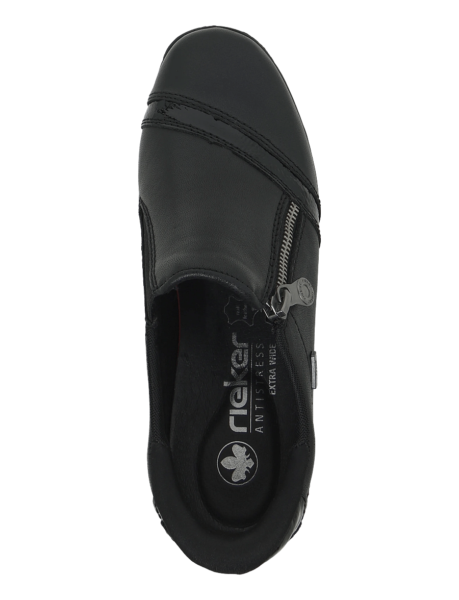 Rieker - Rieker Ladies shoes 47264-00 Black - hverdags stil - black - 3