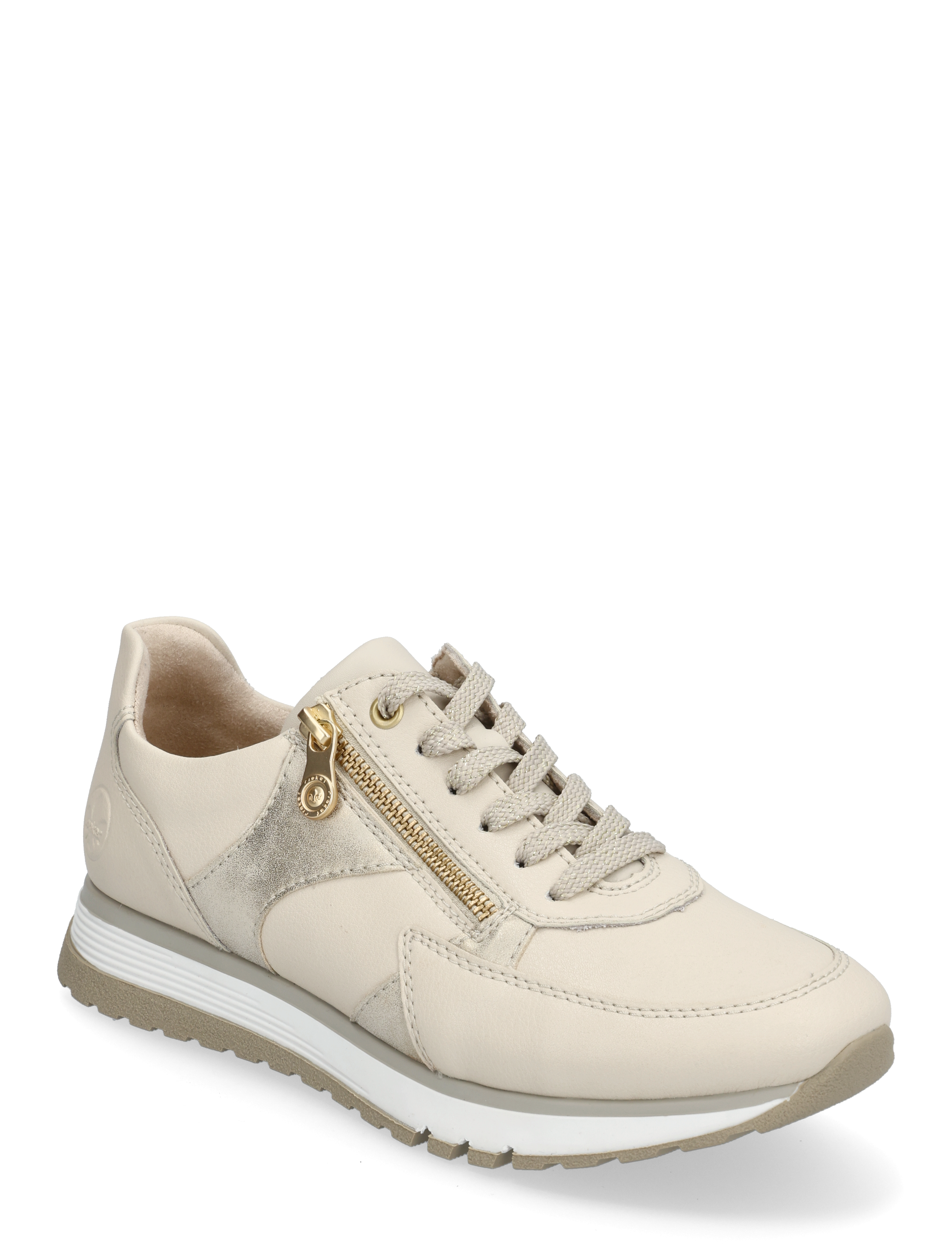 Rieker Ladies shoes 49010-12 blue combination - BEIGE