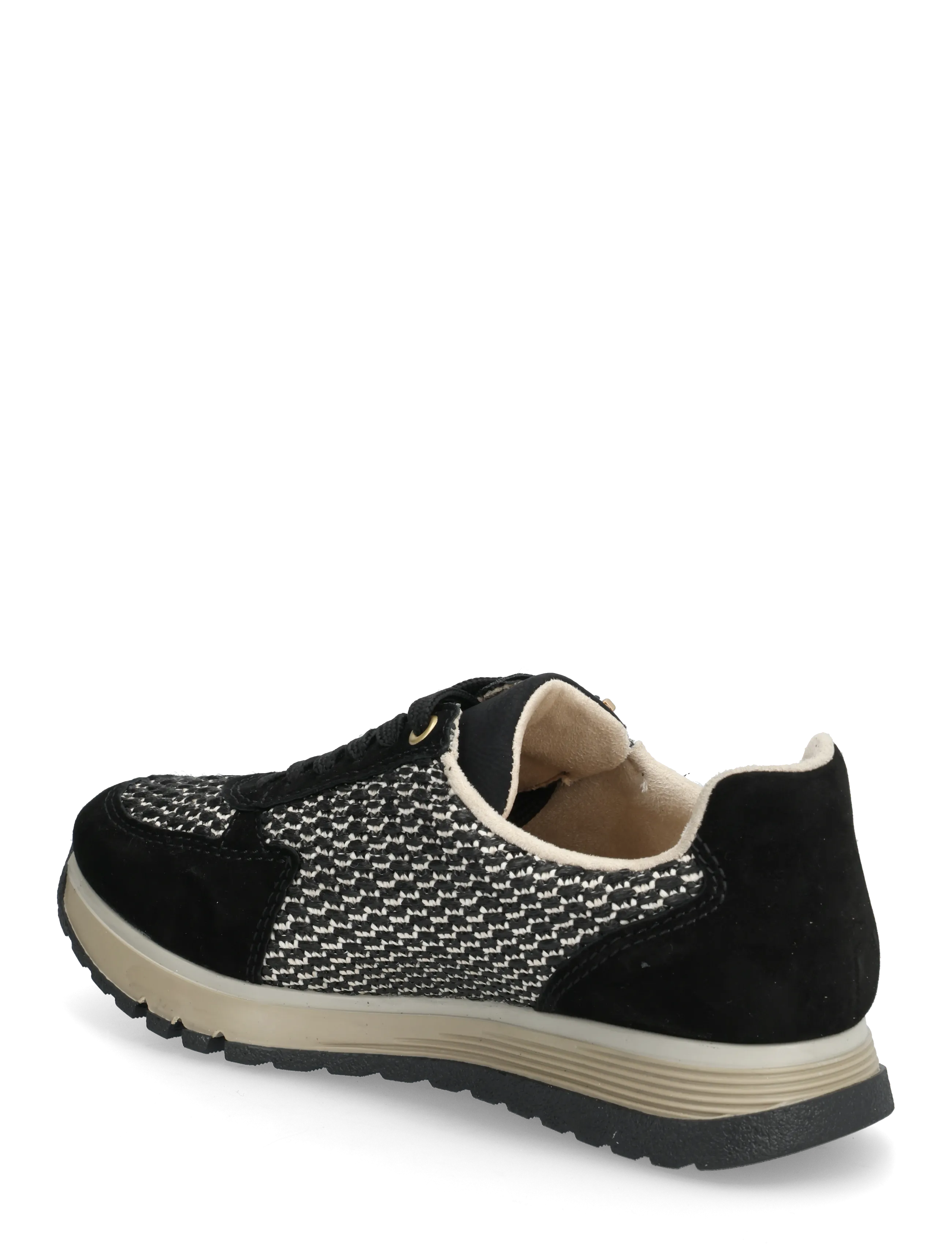 Rieker - 49010-12 - lágir strigaskór - black - 2