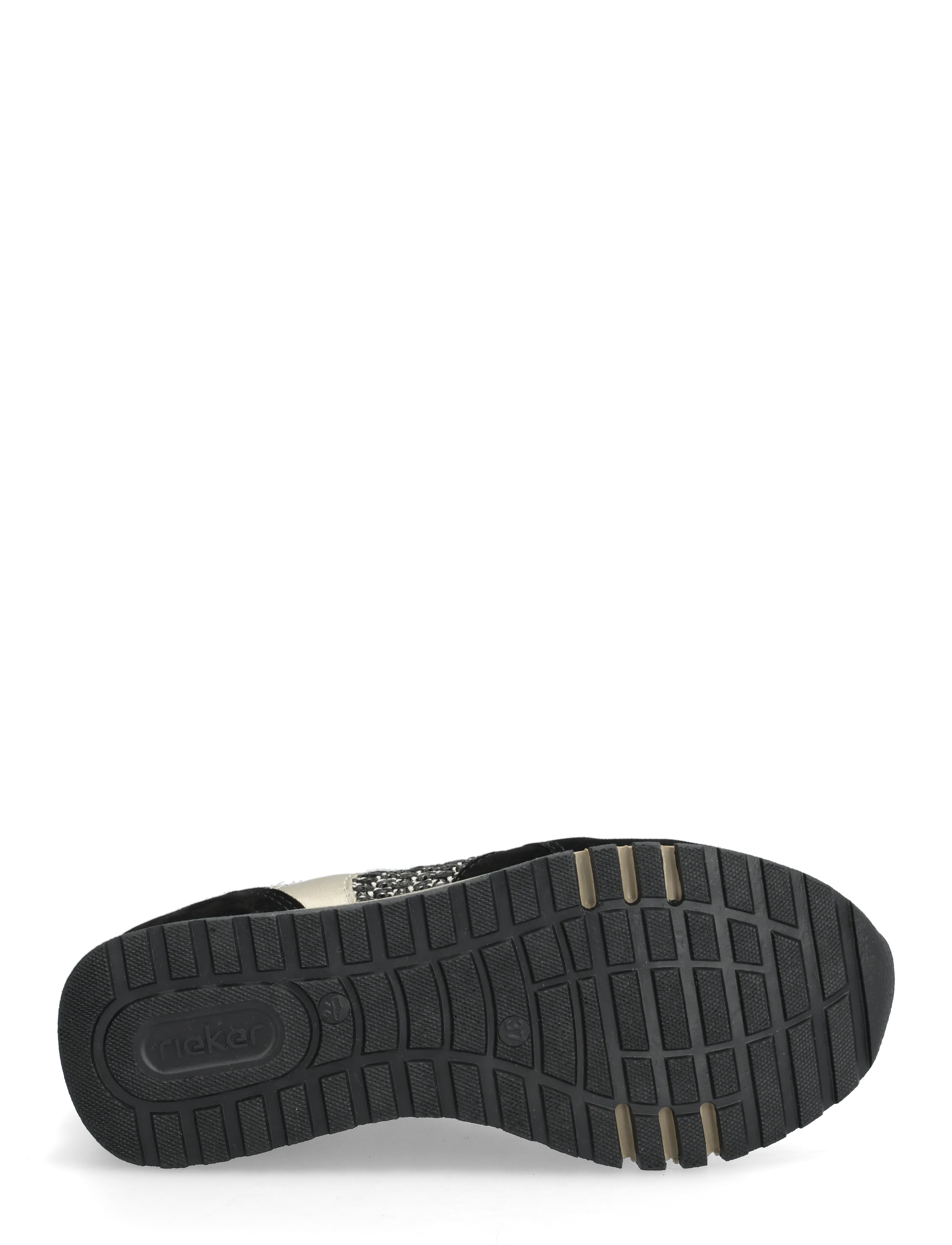Rieker - 49010-12 - lágir strigaskór - black - 4