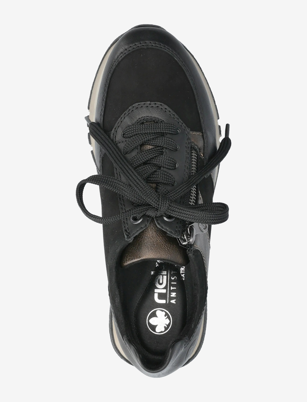 Rieker - Rieker Ladies shoes 49010-01 - madala säärega tossud - black - 3