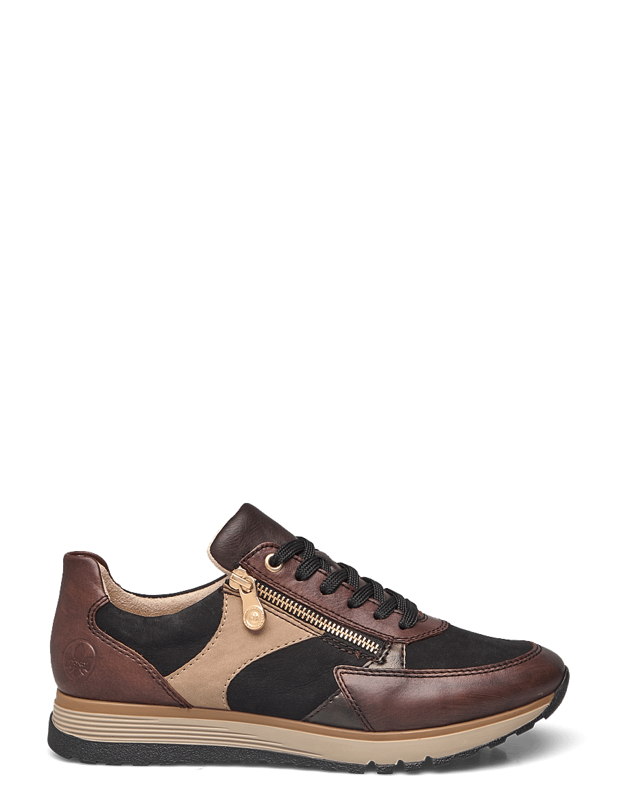Rieker - 49010-26 - niedrige sneaker - brown combination - 1