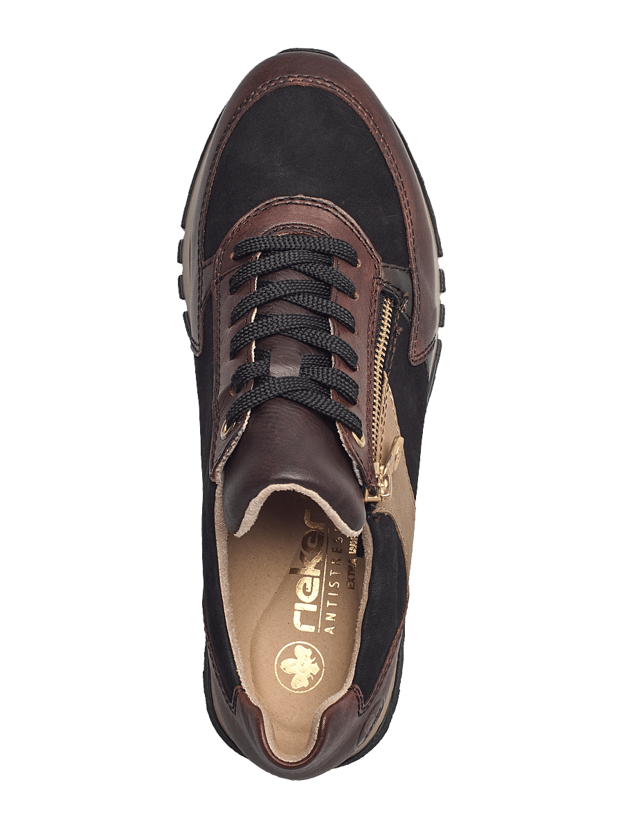 Rieker - 49010-26 - niedrige sneaker - brown combination - 3