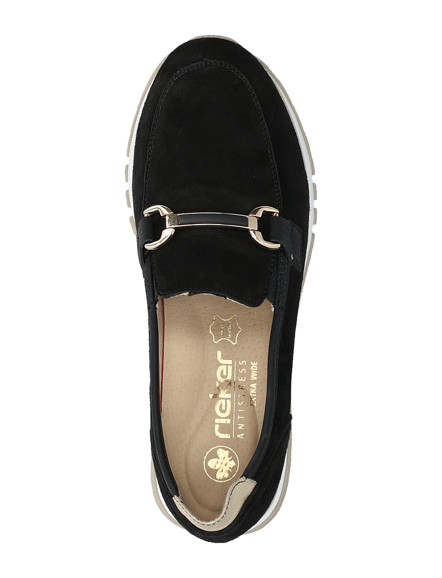 Rieker - Rieker Ladies shoes 49042-00 Black - low top sneakers - black - 3