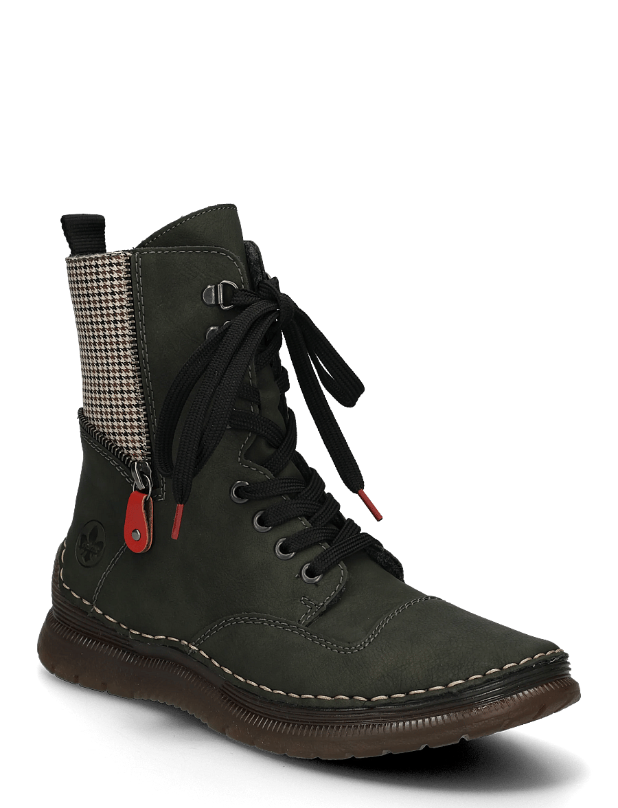 Rieker - 53601-54 - flade ankelstøvler - green - 0