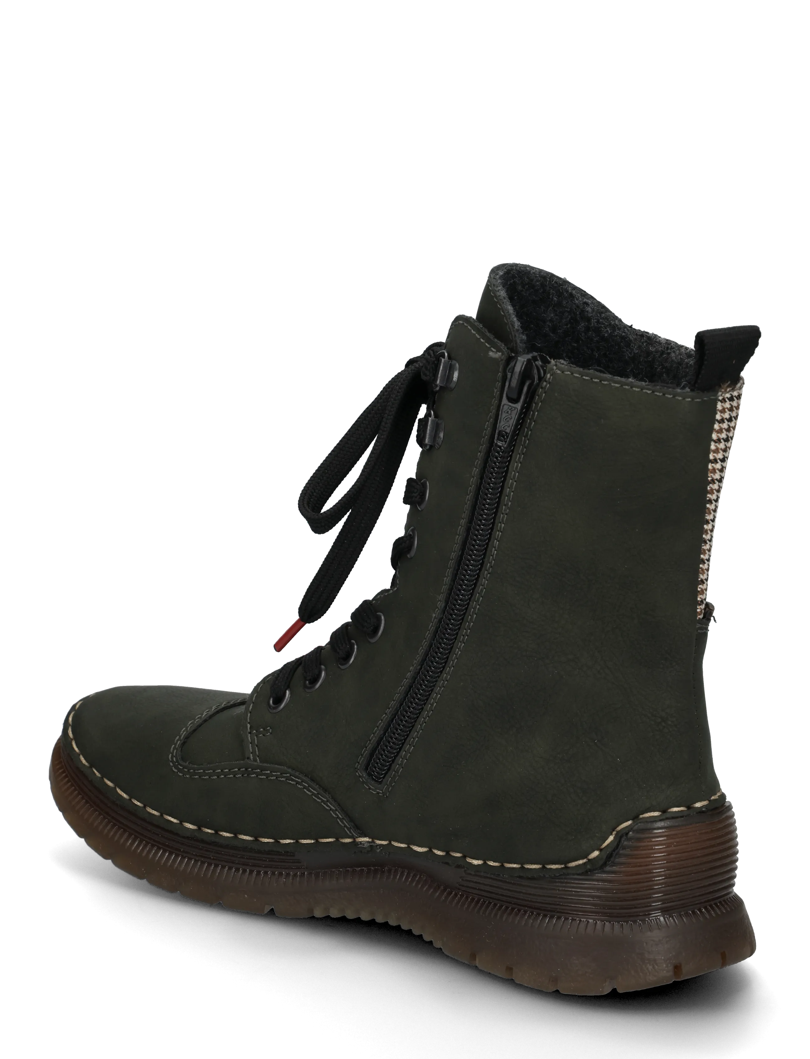 Rieker - 53601-54 - platta ankelboots - green - 1