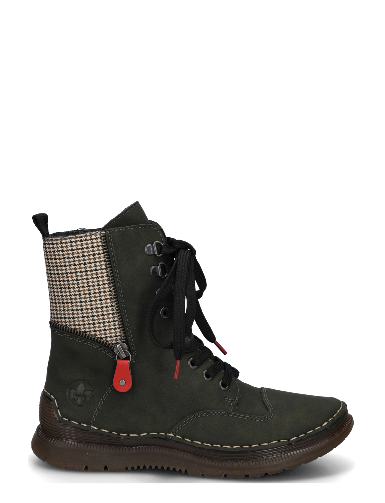 Rieker - 53601-54 - flat ankle boots - green - 2