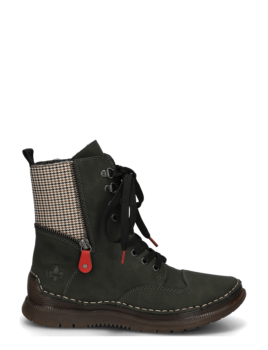 Rieker - 53601-54 - flat ankle boots - green - 2