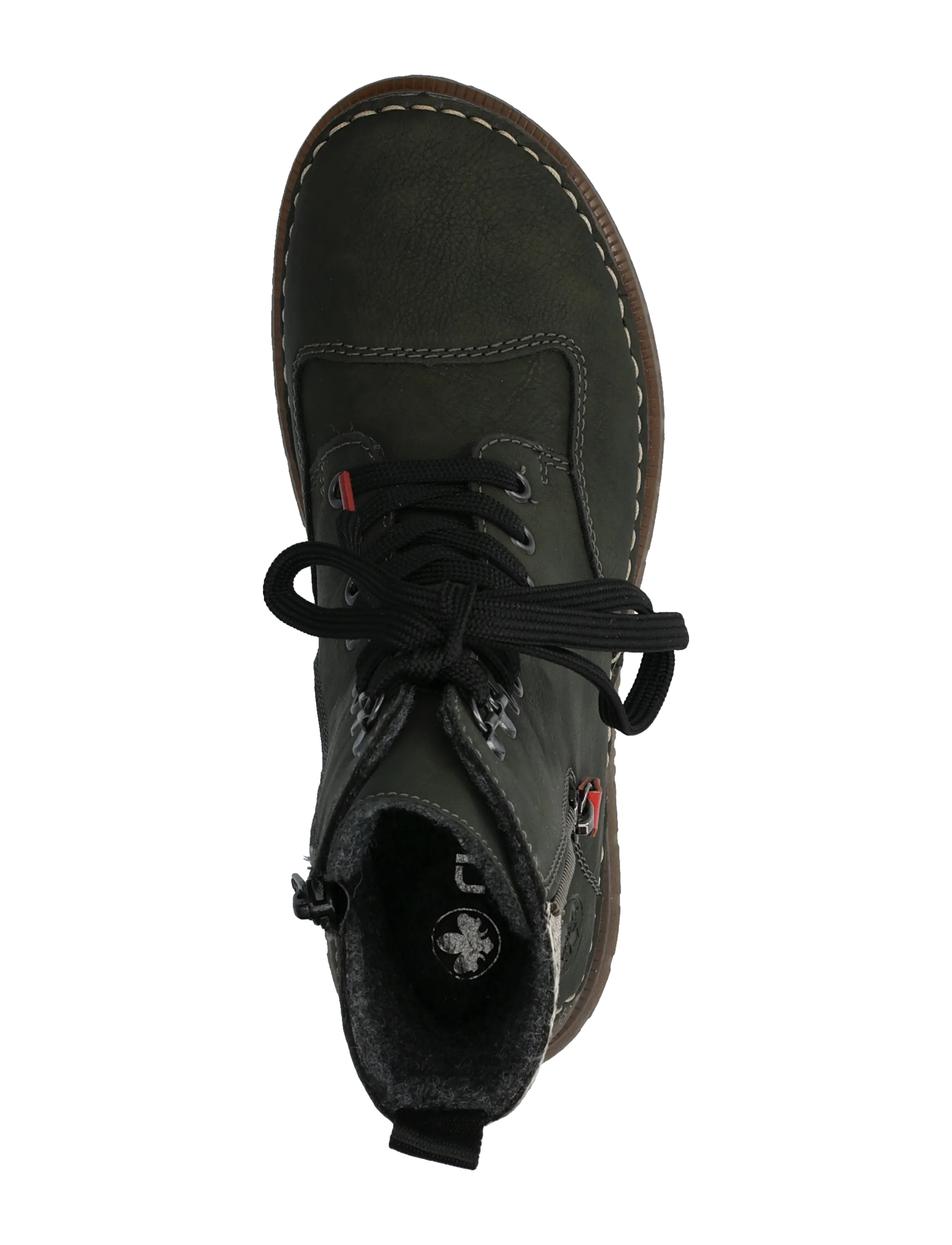 Rieker - 53601-54 - platta ankelboots - green - 3