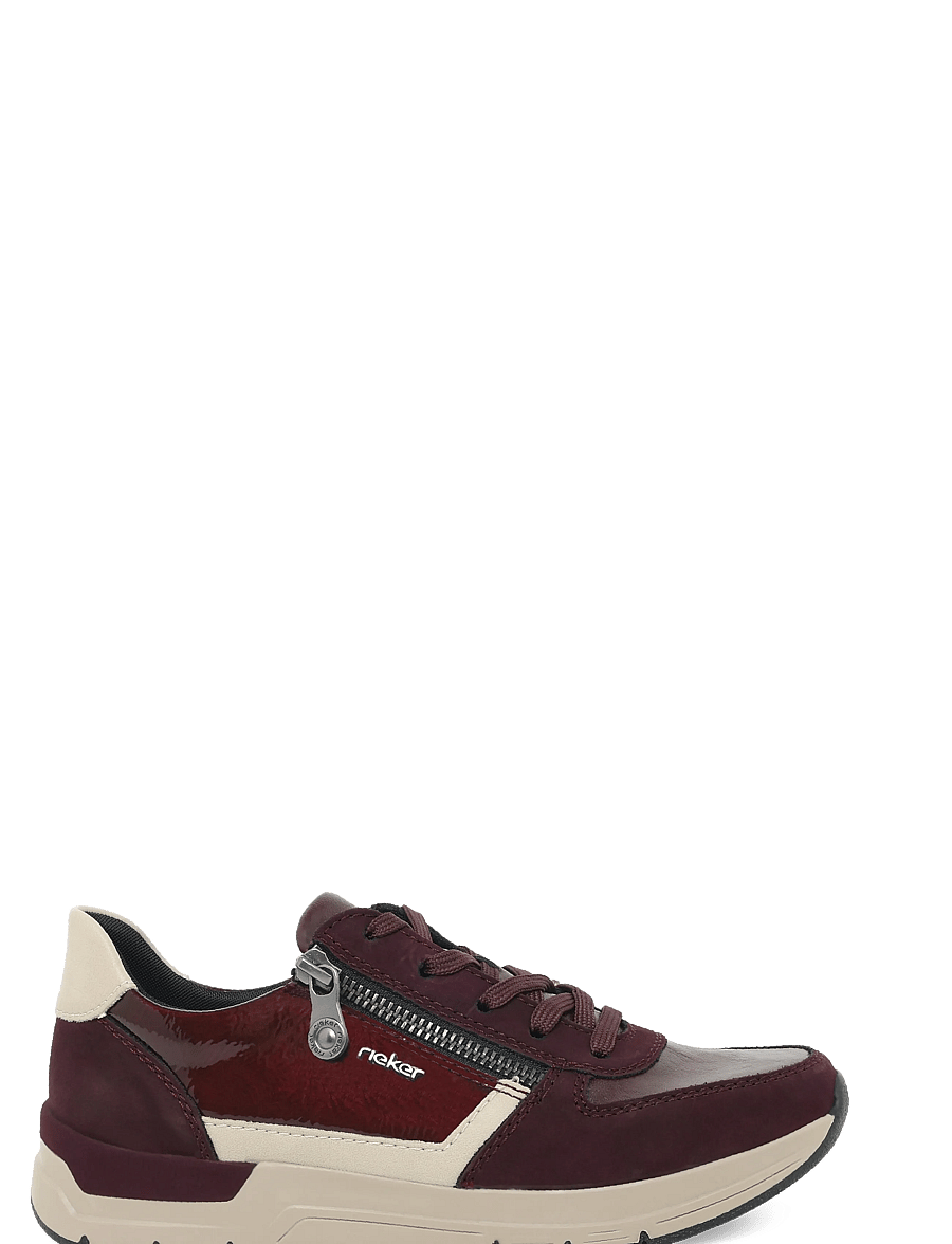 Rieker - Rieker Ladies shoes 58902-35 Red combination - lave sneakers - red - 2