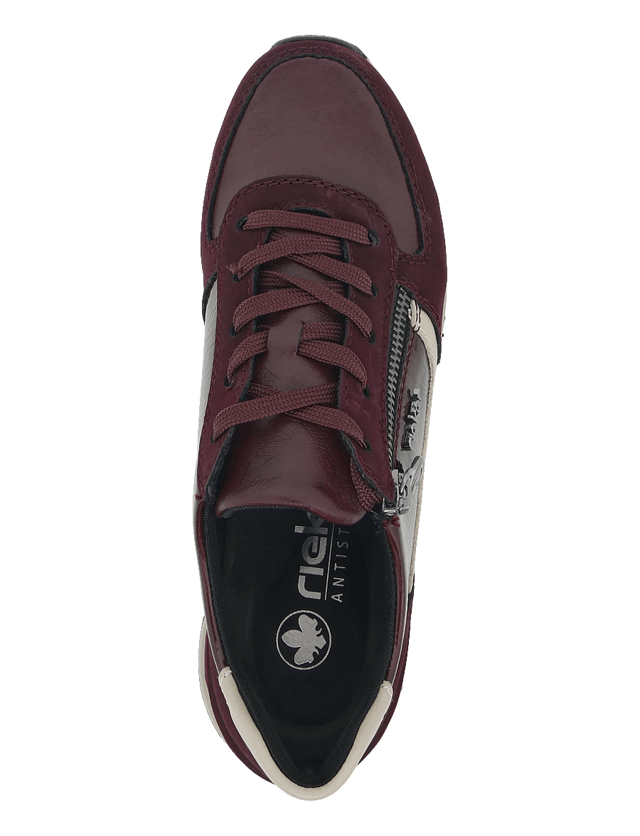 Rieker - Rieker Ladies shoes 58902-35 Red combination - lave sneakers - red - 3
