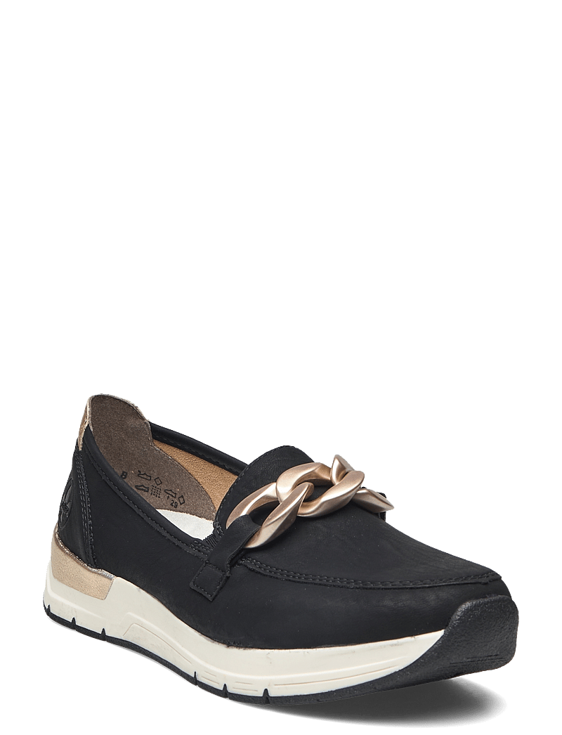 Rieker - Rieker ladies shoes 58944-00 black - vinsældir í tísku - black - 0