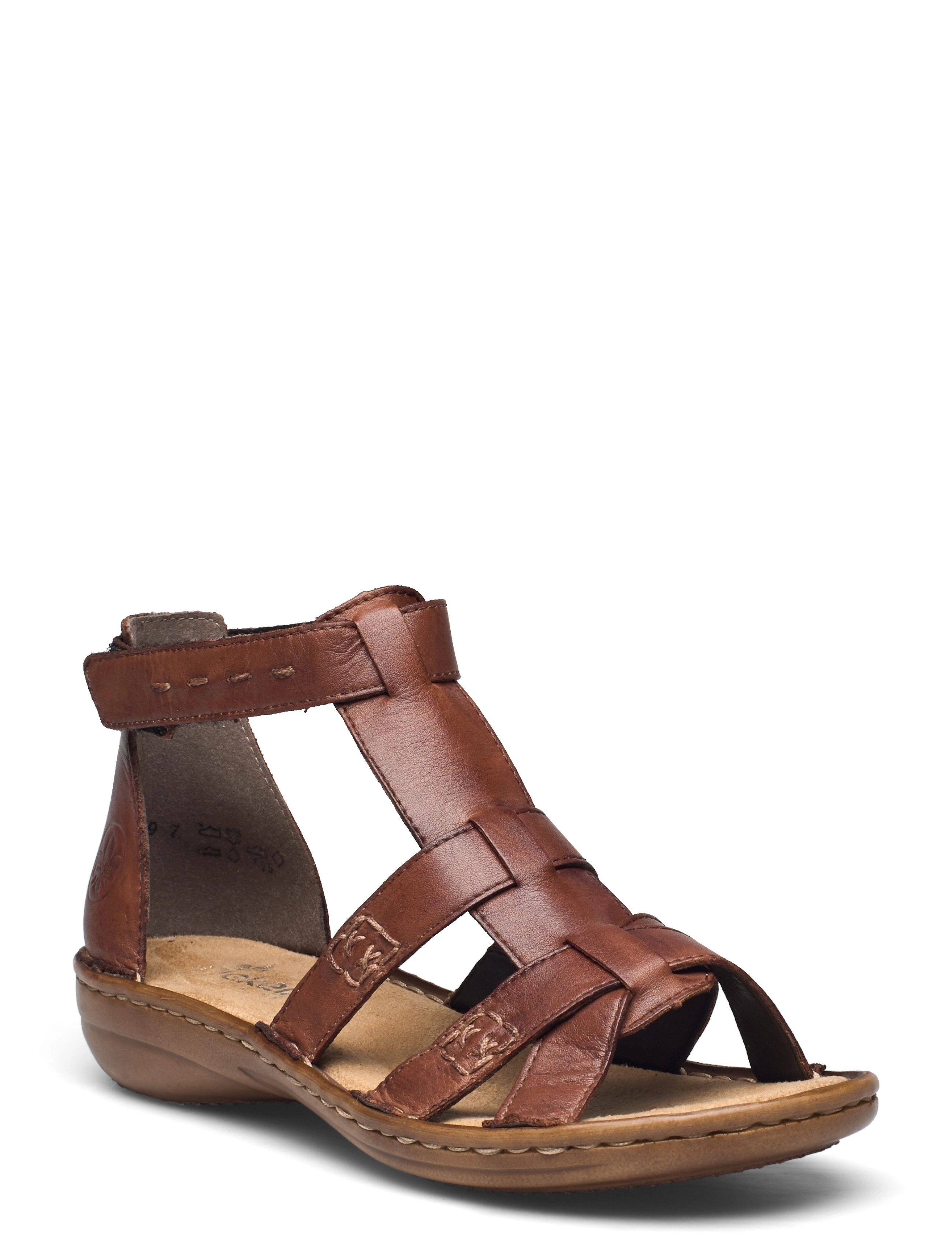 Rieker 60860-24, 36, Sandals, Braun - Flat, Frauen